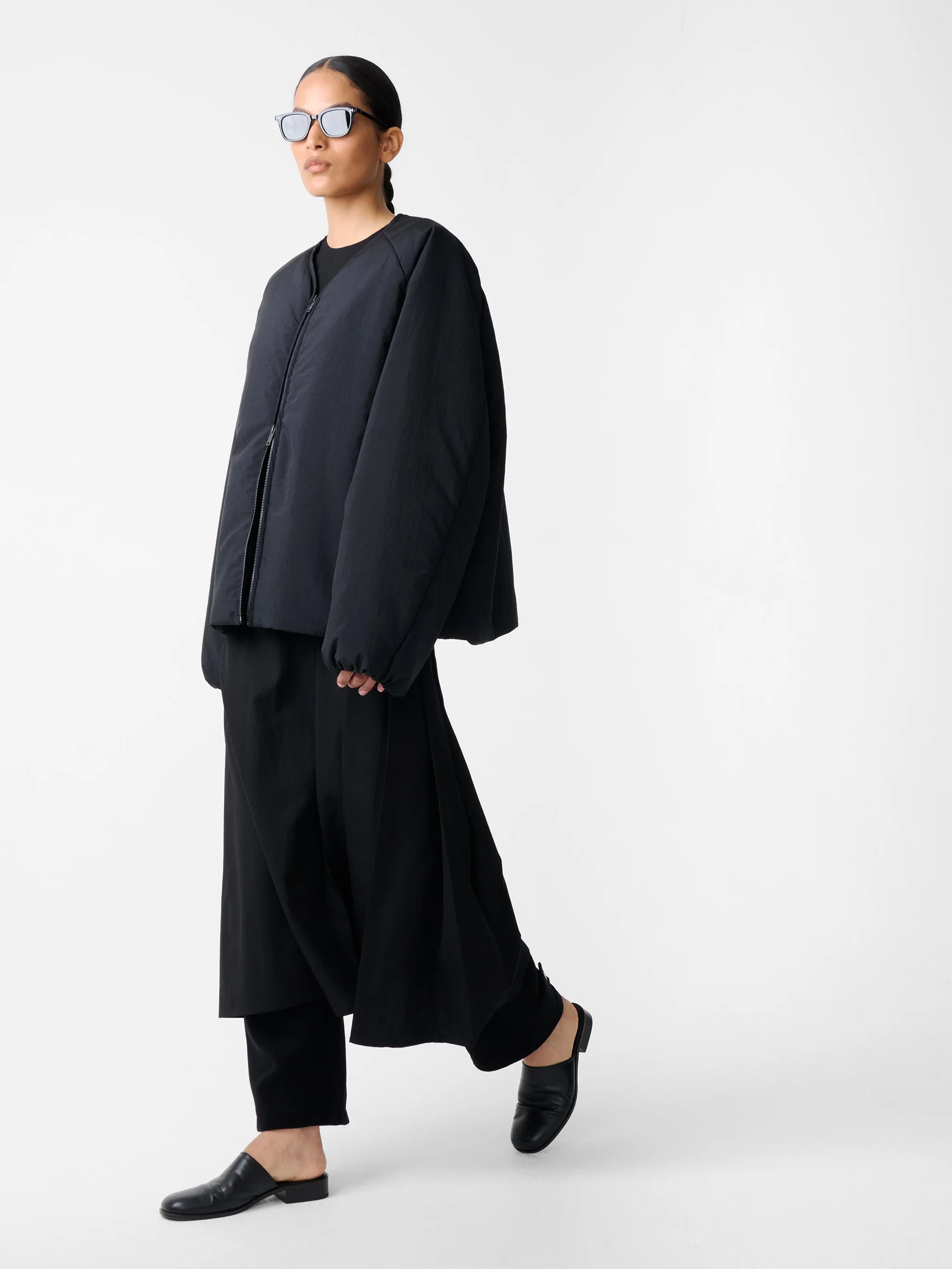 Nicio Puffer Jacket in Darkest Navy sold by Studio Nicholson product image thumbnail 2