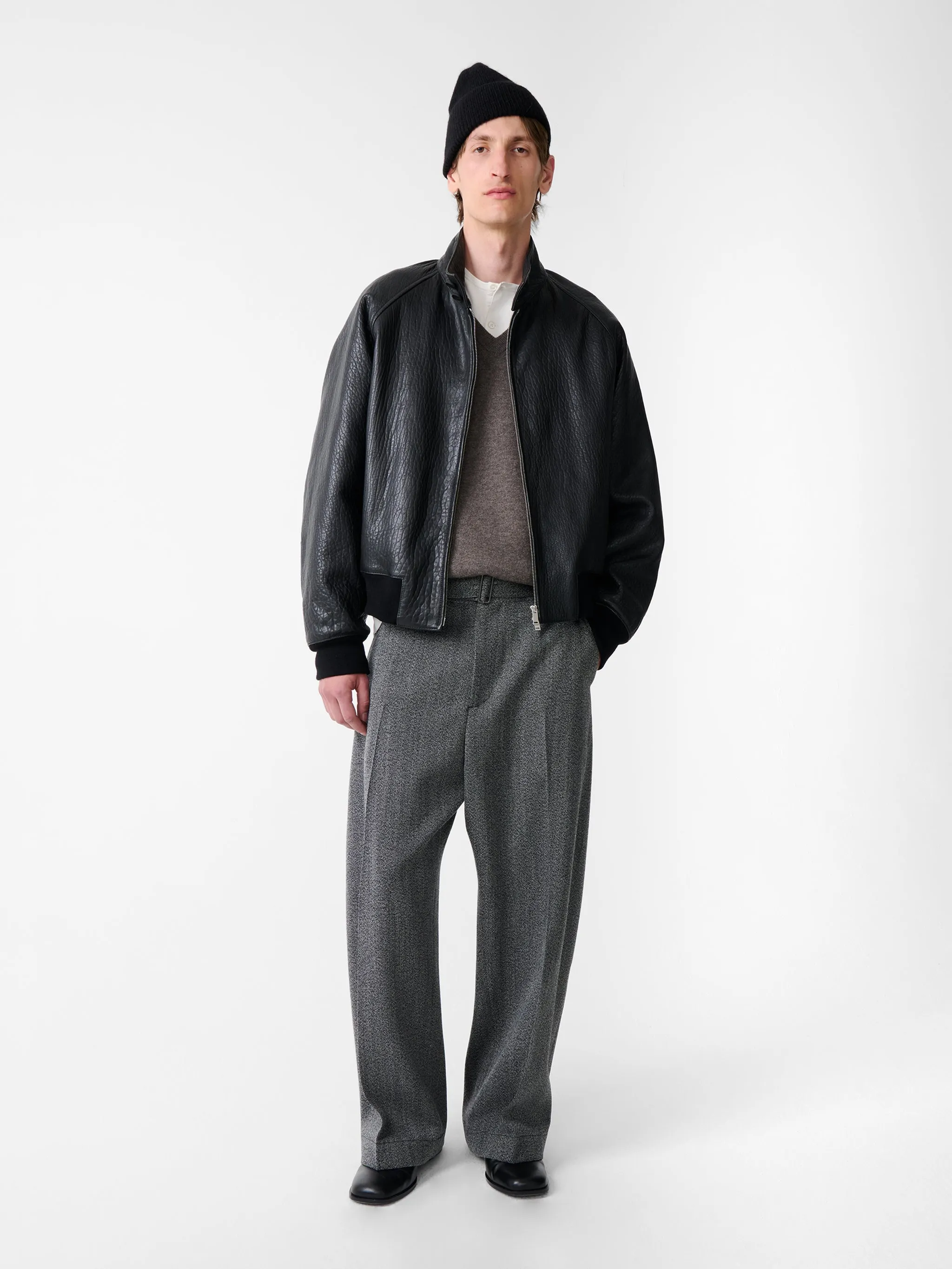 Vital Belted Pant in Black / White sold by Studio Nicholson product image thumbnail 4