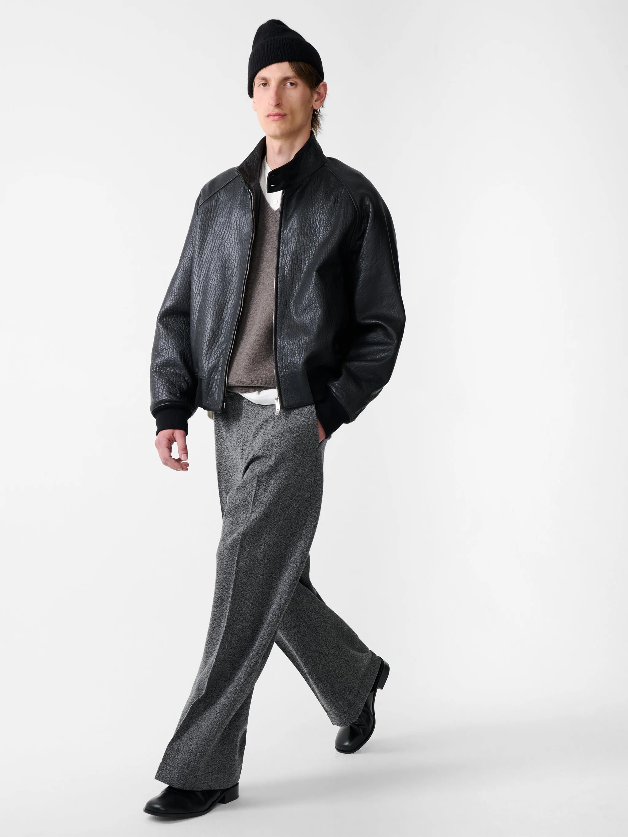 Vital Belted Pant in Black / White sold by Studio Nicholson