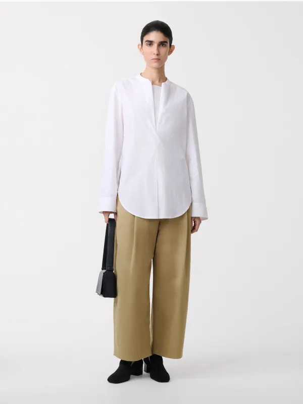 Dordoni Pleated Pant in Tan made by Studio Nicholson