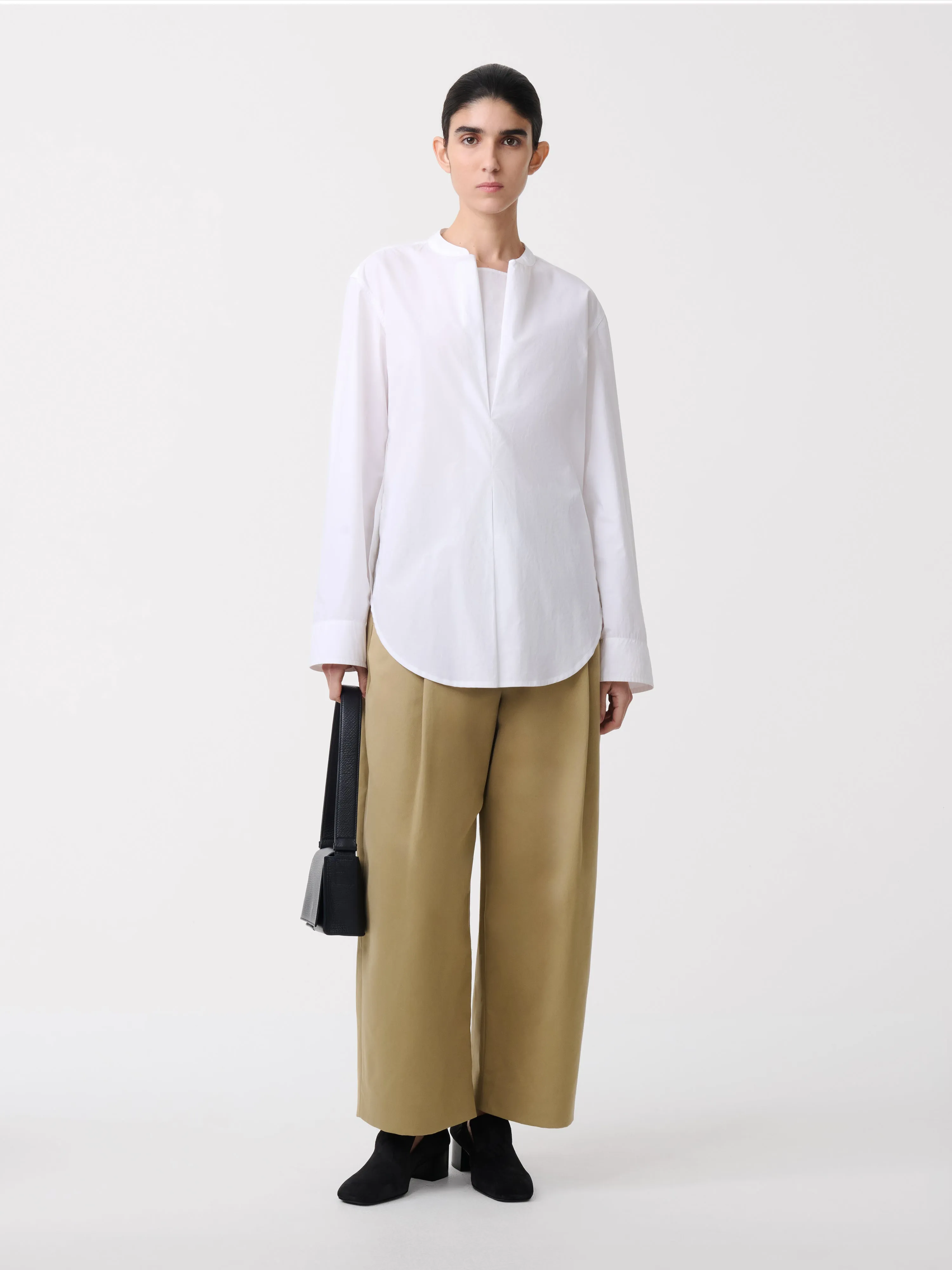 Dordoni Pleated Pant in Tan sold by Studio Nicholson