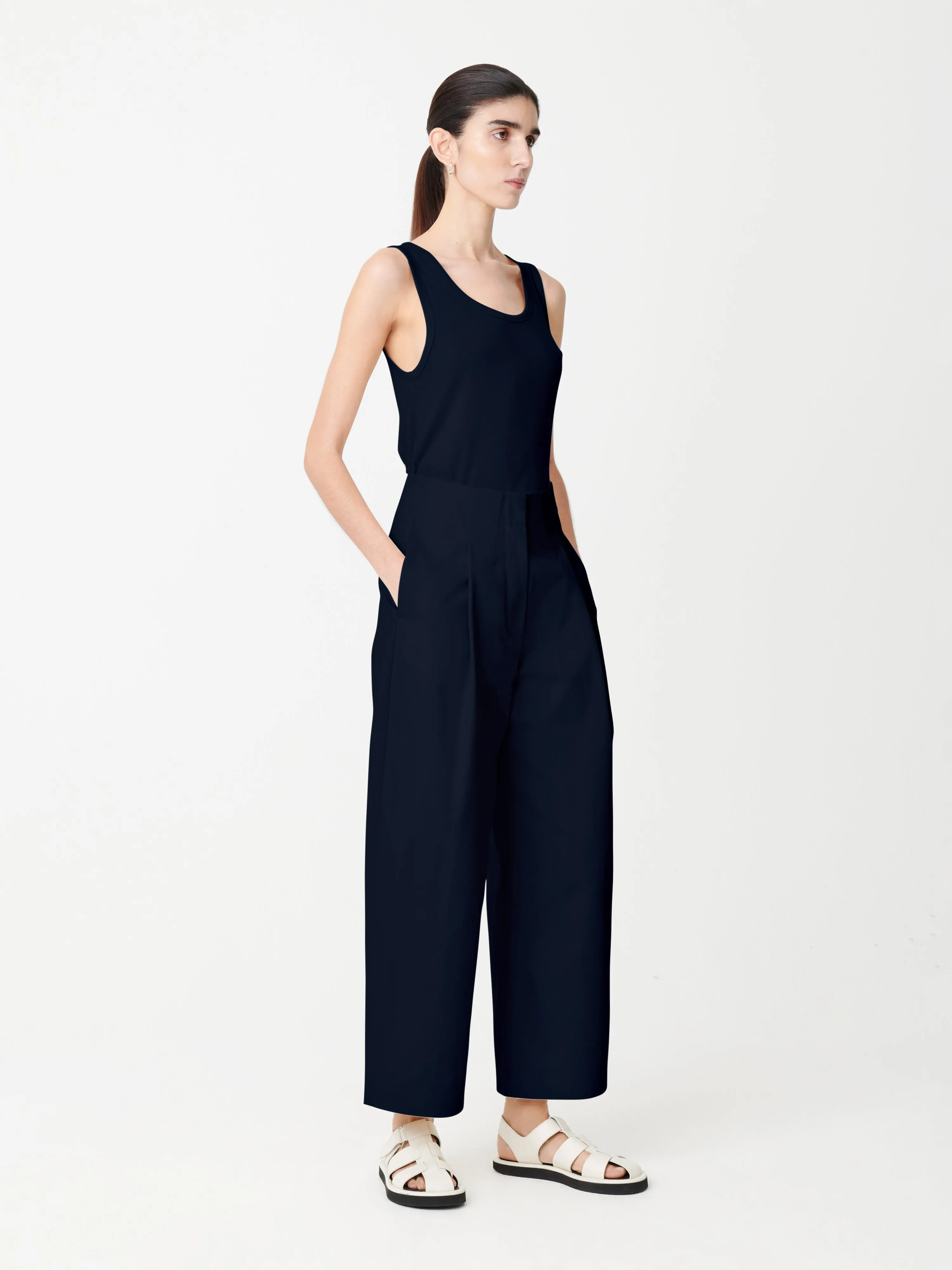 Dordoni Pleated Pant in Dark Navy sold by Studio Nicholson product image thumbnail 2