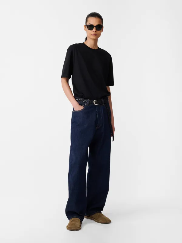 Seb Straight Leg Denim Pant in Indigo Wash made by Studio Nicholson