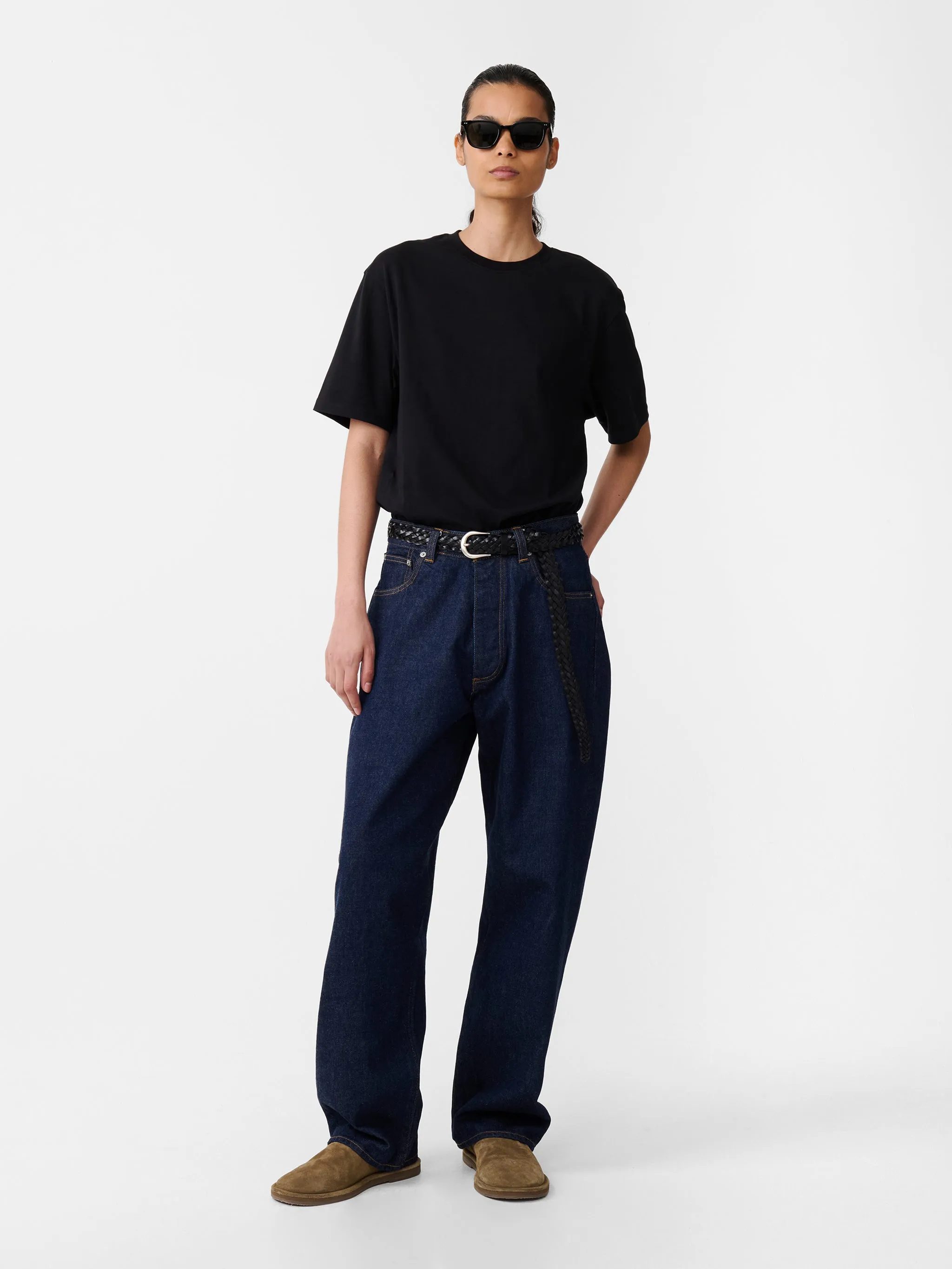 Seb Straight Leg Denim Pant in Indigo Wash sold by Studio Nicholson product image thumbnail 4