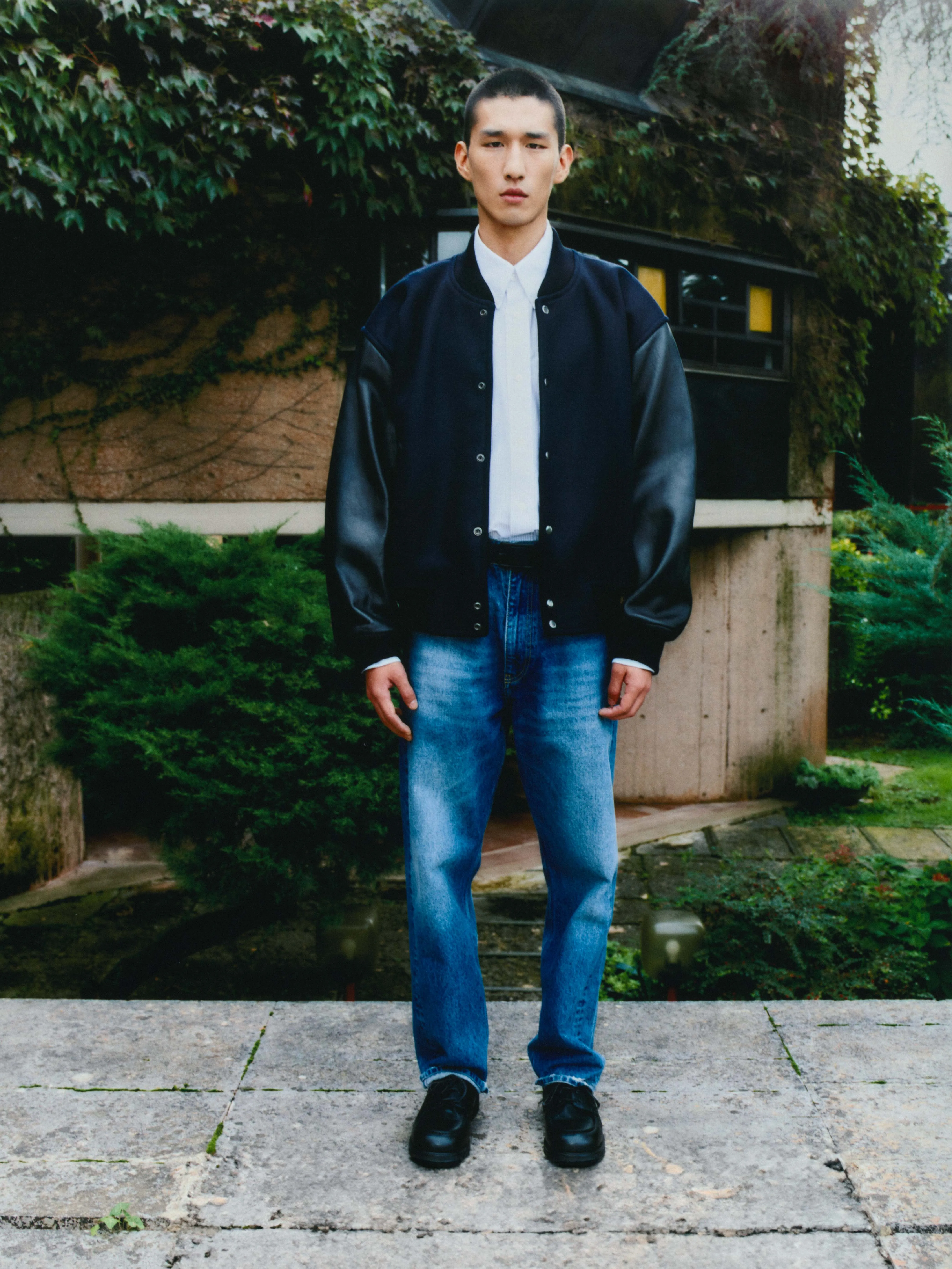 Riso Straight Denim Pant in Worn Wash Indigo sold by Studio Nicholson product image thumbnail 2