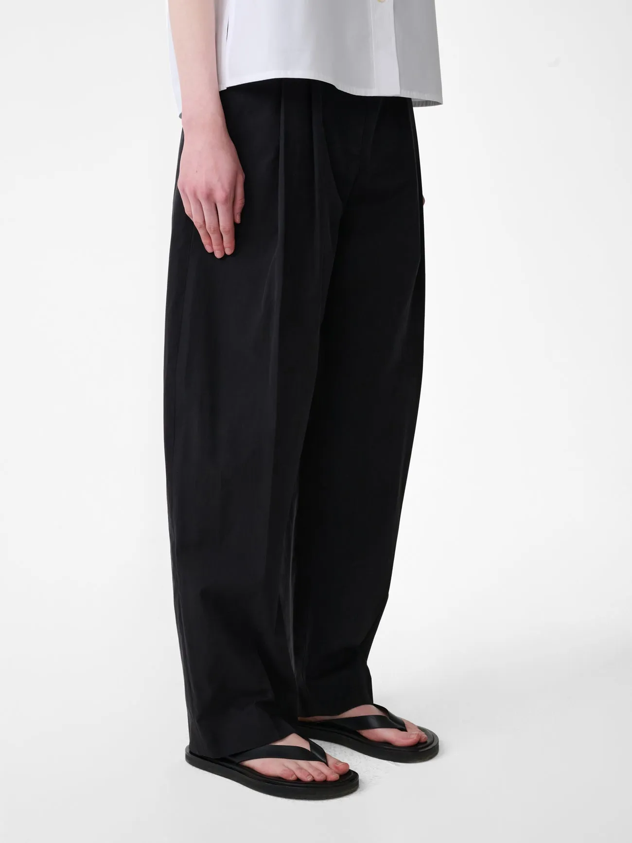 Sperro Tailored Cotton Pant in Black sold by Studio Nicholson product image thumbnail 4