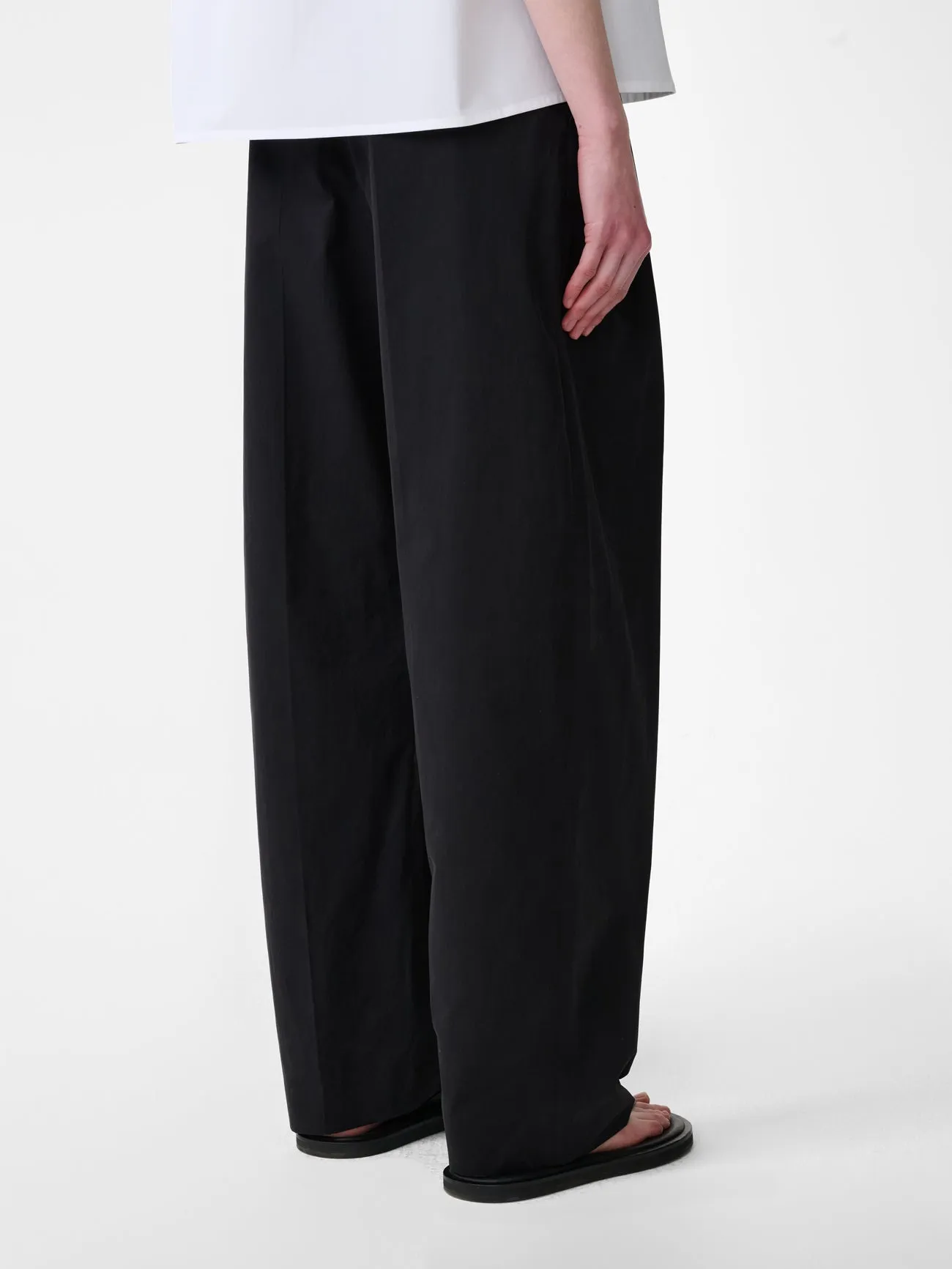 Sperro Tailored Cotton Pant in Black sold by Studio Nicholson product image thumbnail 5