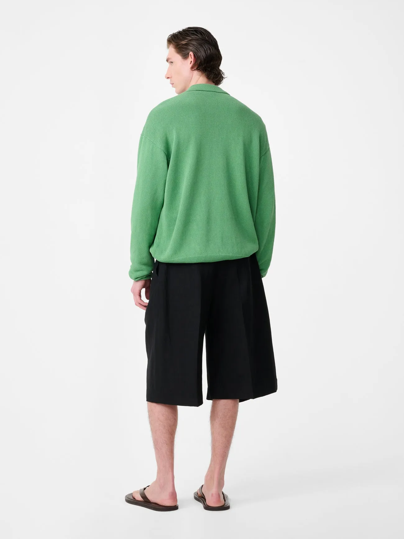 Heddy Knit Polo in Apple sold by Studio Nicholson product image thumbnail 5