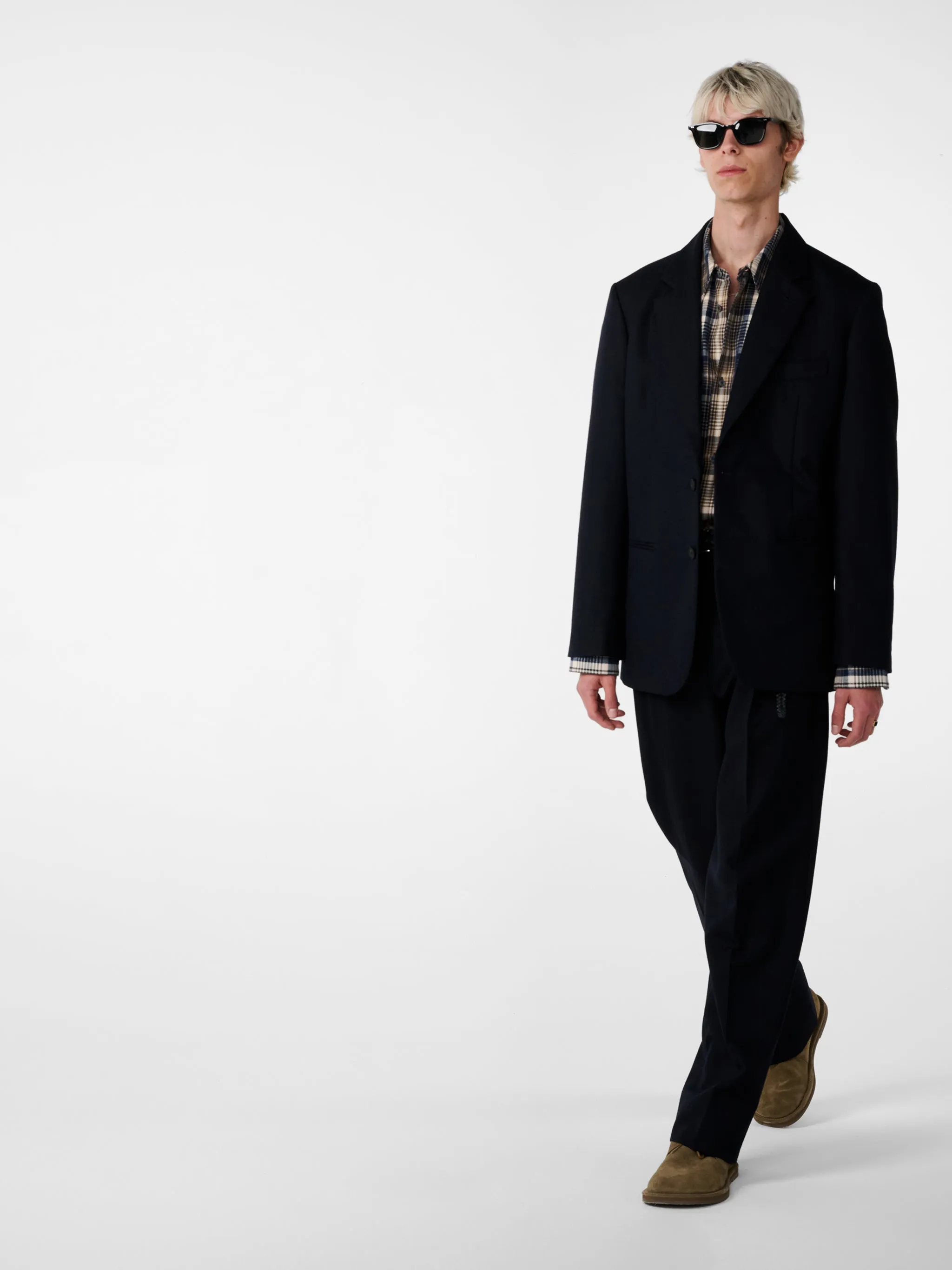 Burlington Wool Jacket in Darkest Navy sold by Studio Nicholson product image thumbnail 5