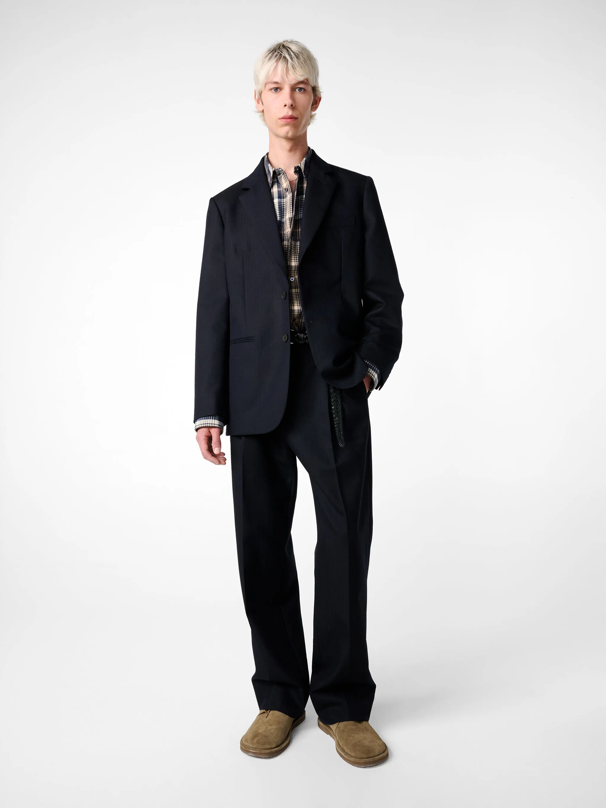 Burlington Wool Jacket in Darkest Navy sold by Studio Nicholson