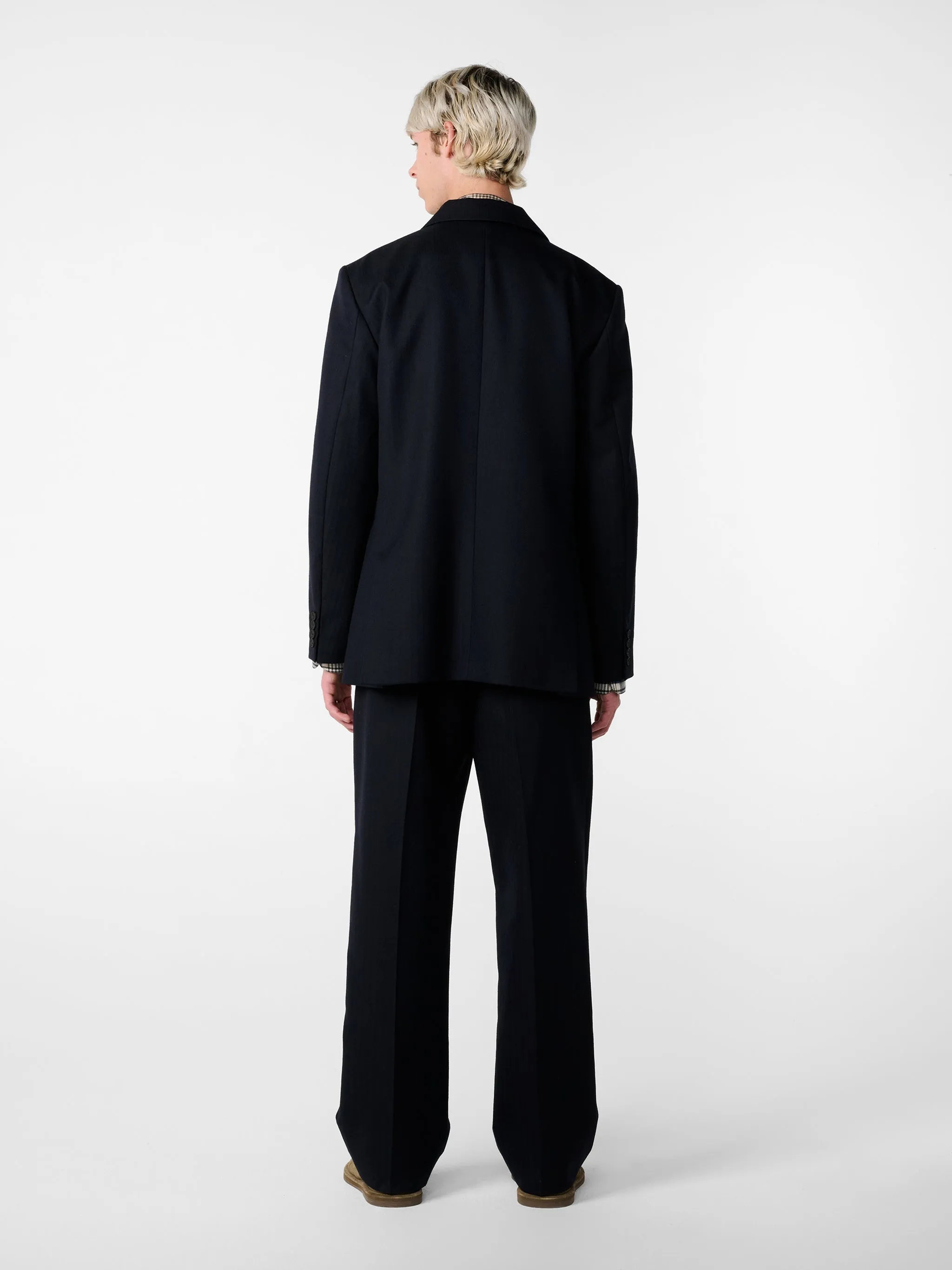 Burlington Wool Jacket in Darkest Navy sold by Studio Nicholson product image thumbnail 4