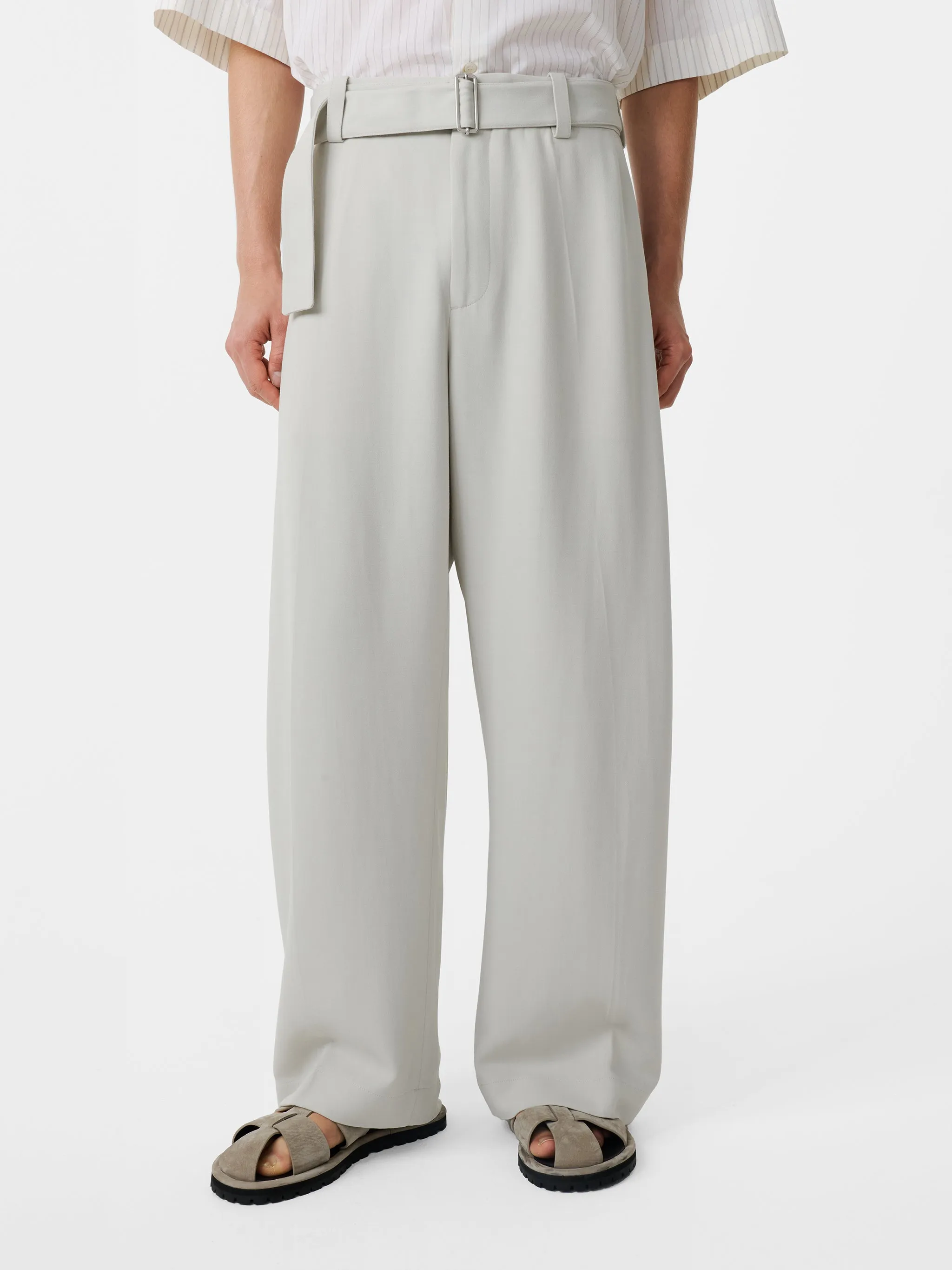 Vital Belted Pant in Ice sold by Studio Nicholson product image thumbnail 4