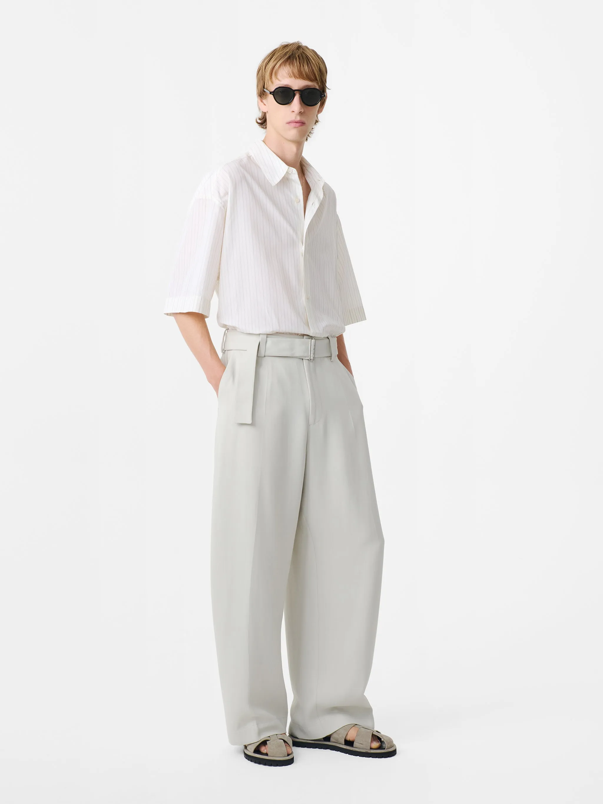 Vital Belted Pant in Ice sold by Studio Nicholson product image thumbnail 2