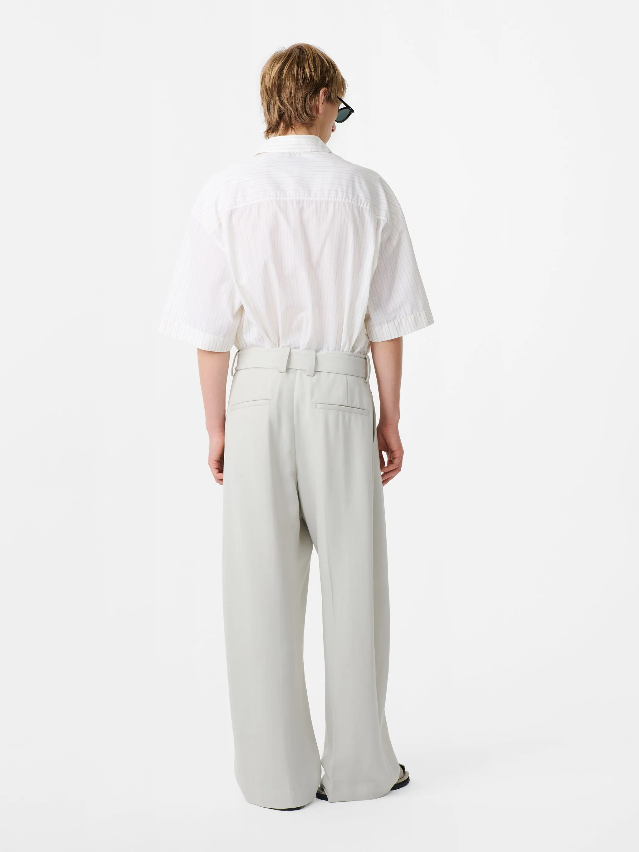 Vital Belted Pant in Ice sold by Studio Nicholson product image thumbnail 3