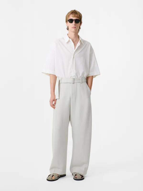 Vital Belted Pant in Ice made by Studio Nicholson