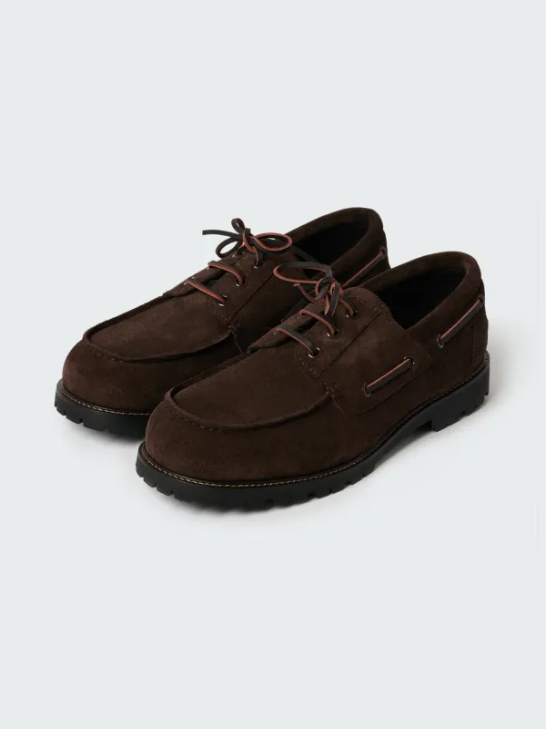 Guston Suede Shoe in Caffe made by Studio Nicholson