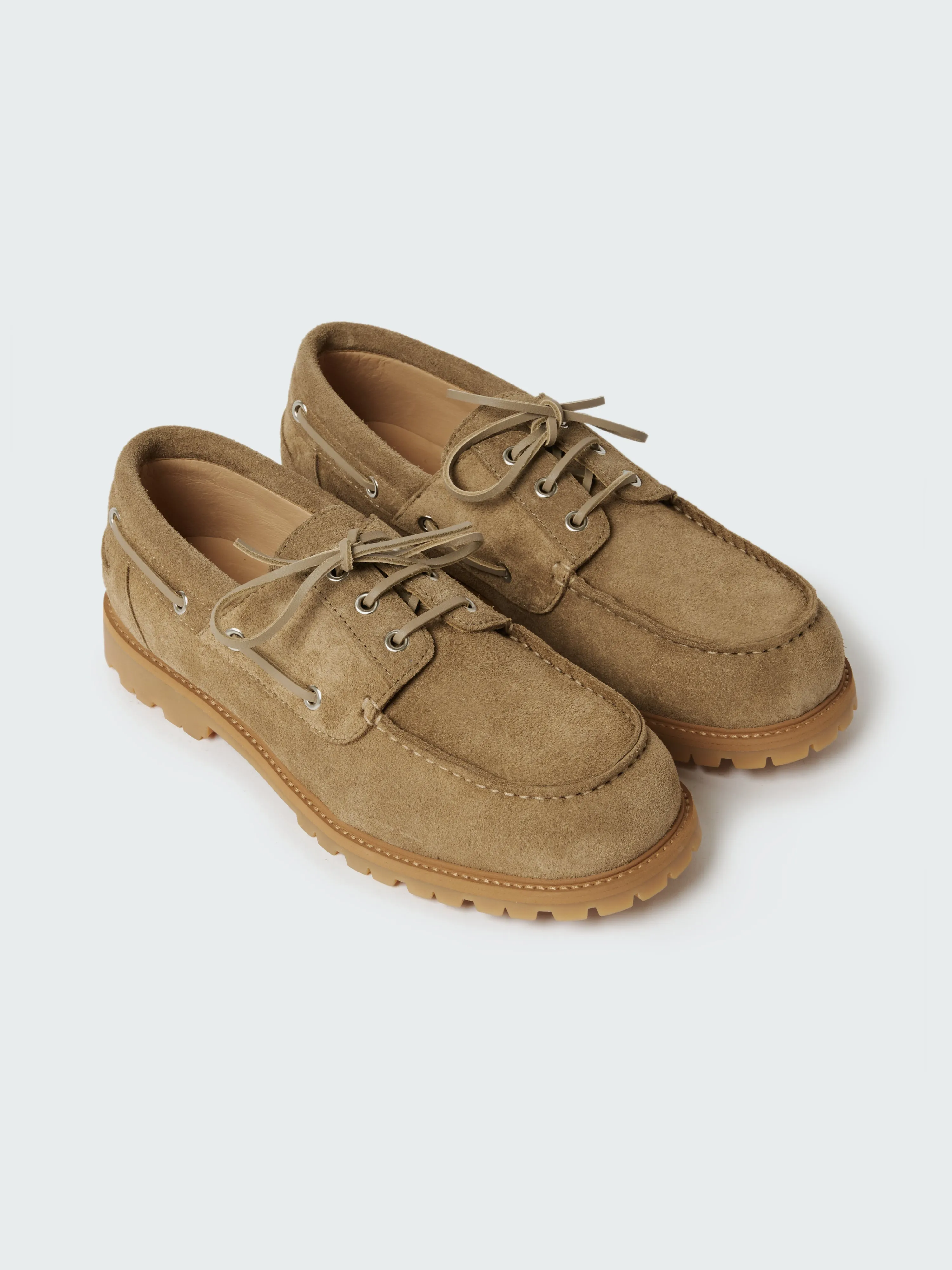 Guston Suede Shoe in Taupe sold by Studio Nicholson product image thumbnail 4