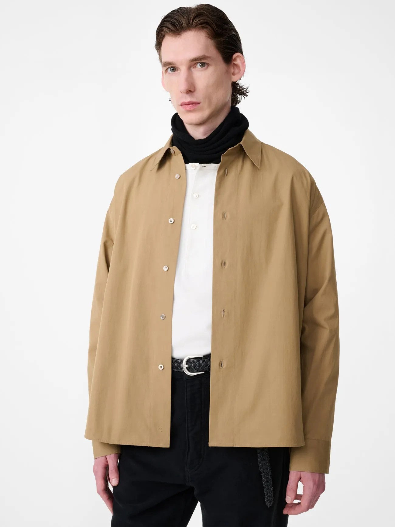 Hal Cotton Shirt in Chino sold by Studio Nicholson product image thumbnail 2