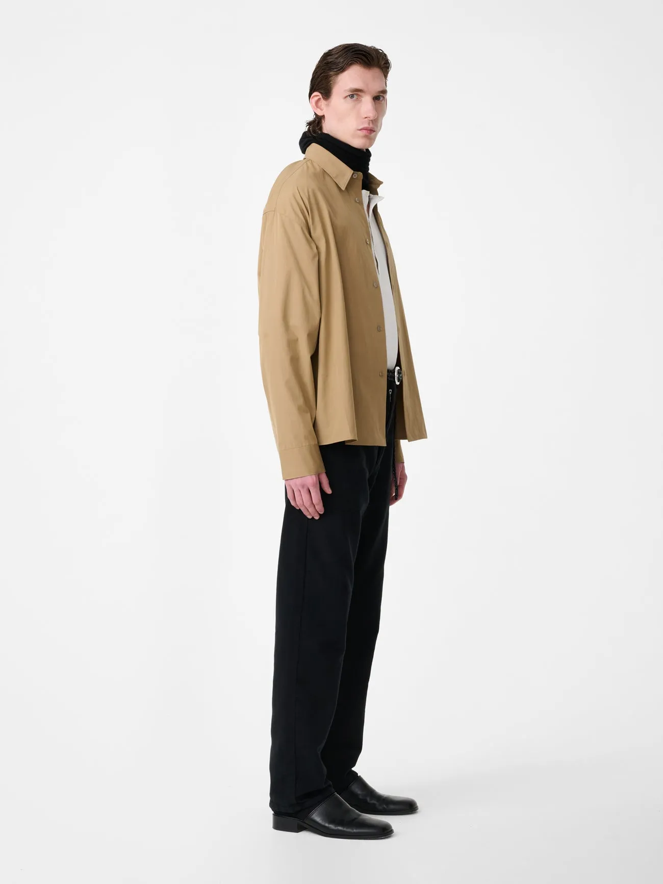 Hal Cotton Shirt in Chino sold by Studio Nicholson product image thumbnail 3