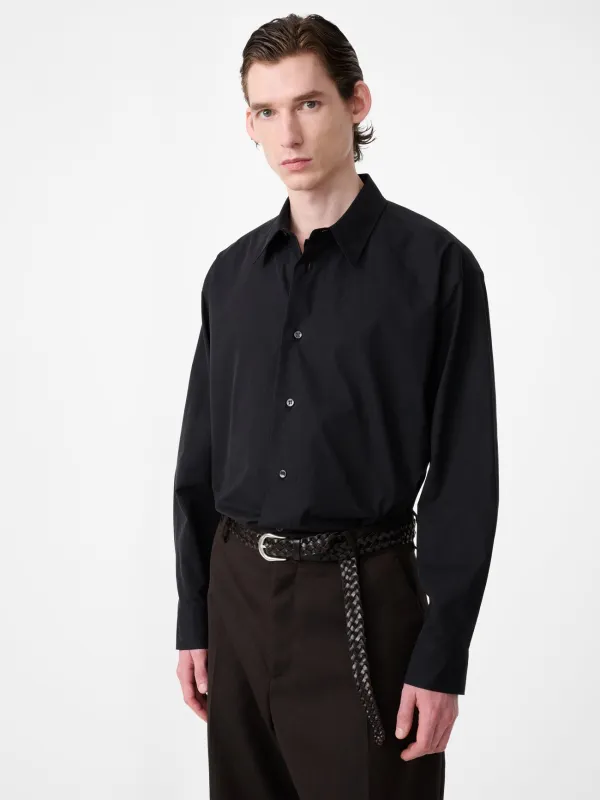 Hal Cotton Shirt in Black made by Studio Nicholson