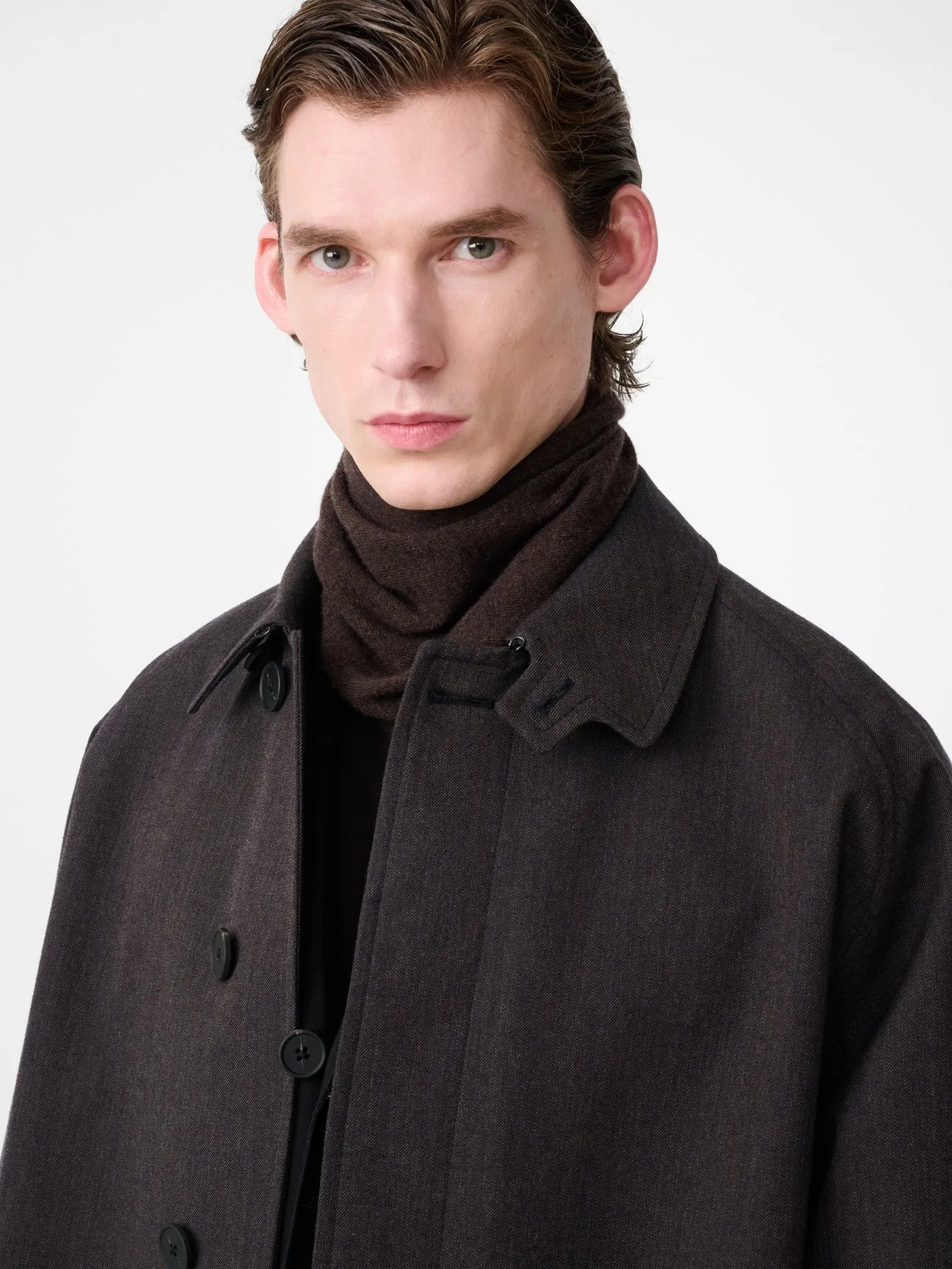 Crowe Trench in Brown Marl sold by Studio Nicholson product image thumbnail 4