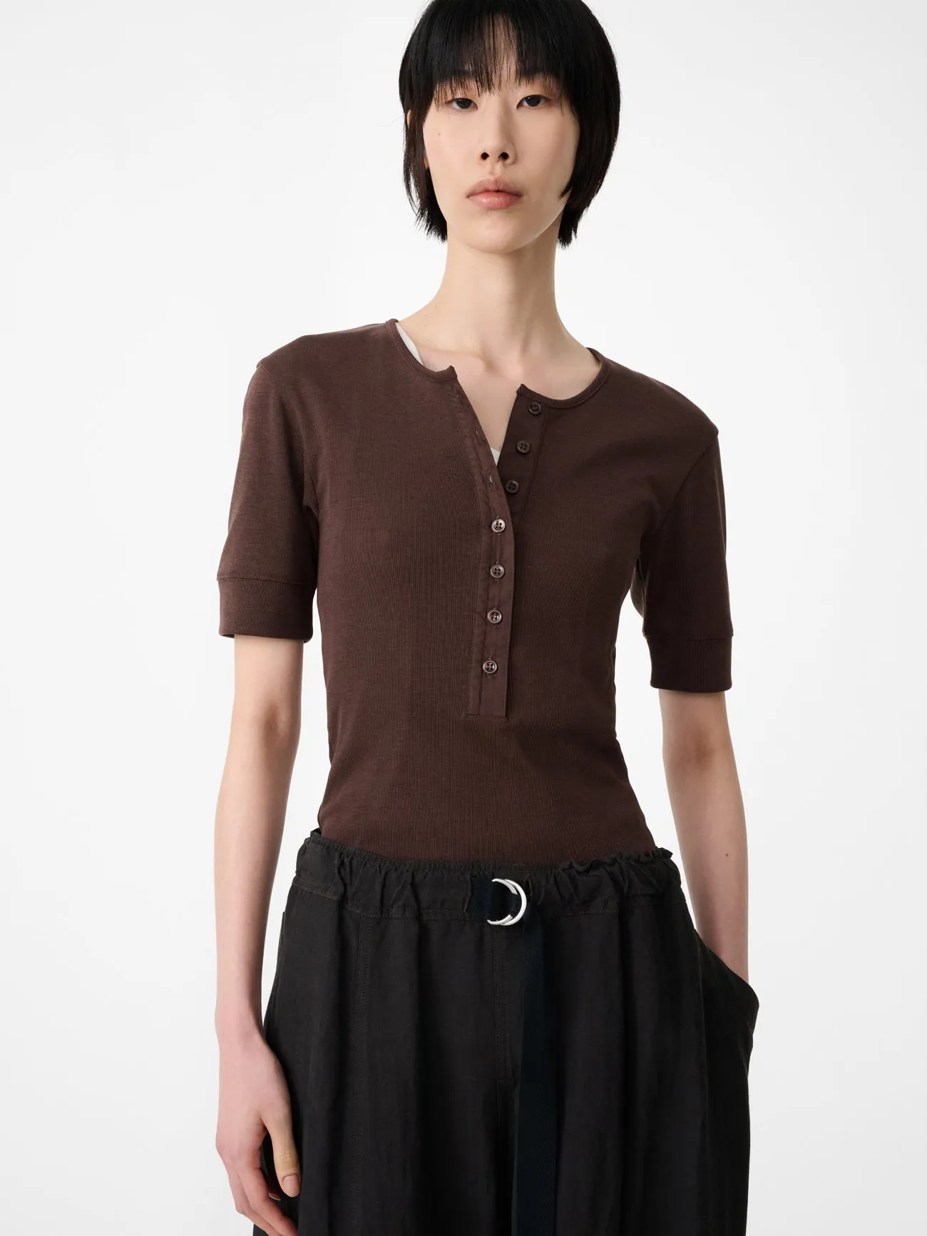 Sorin Jersey in Espresso sold by Studio Nicholson