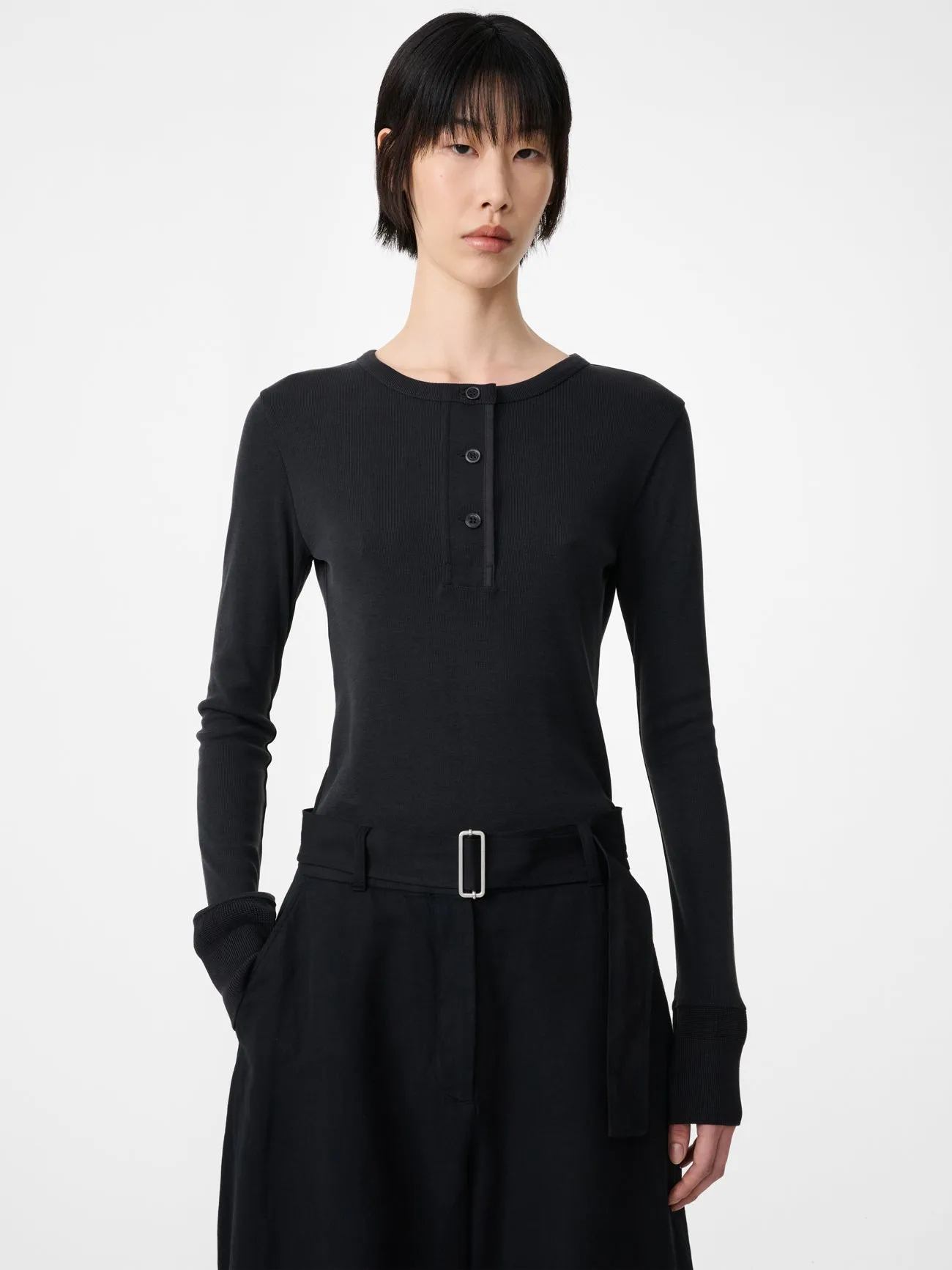 Roane Jersey in Black sold by Studio Nicholson