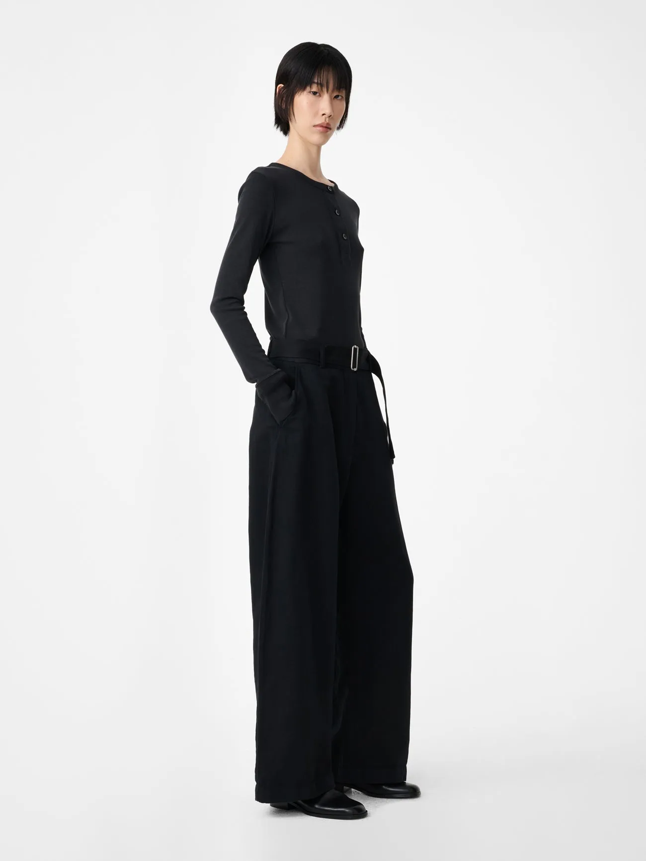 Roane Jersey in Black sold by Studio Nicholson product image thumbnail 2