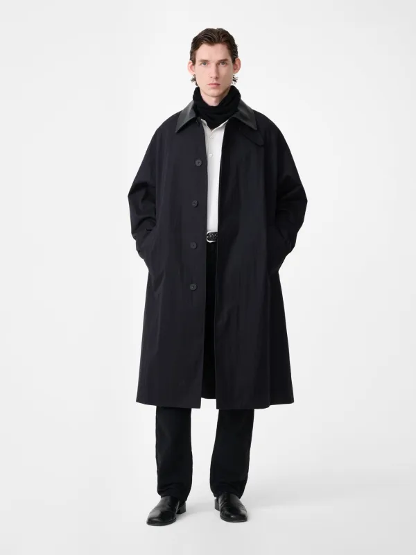 Revere Trench Darkest Navy made by Studio Nicholson