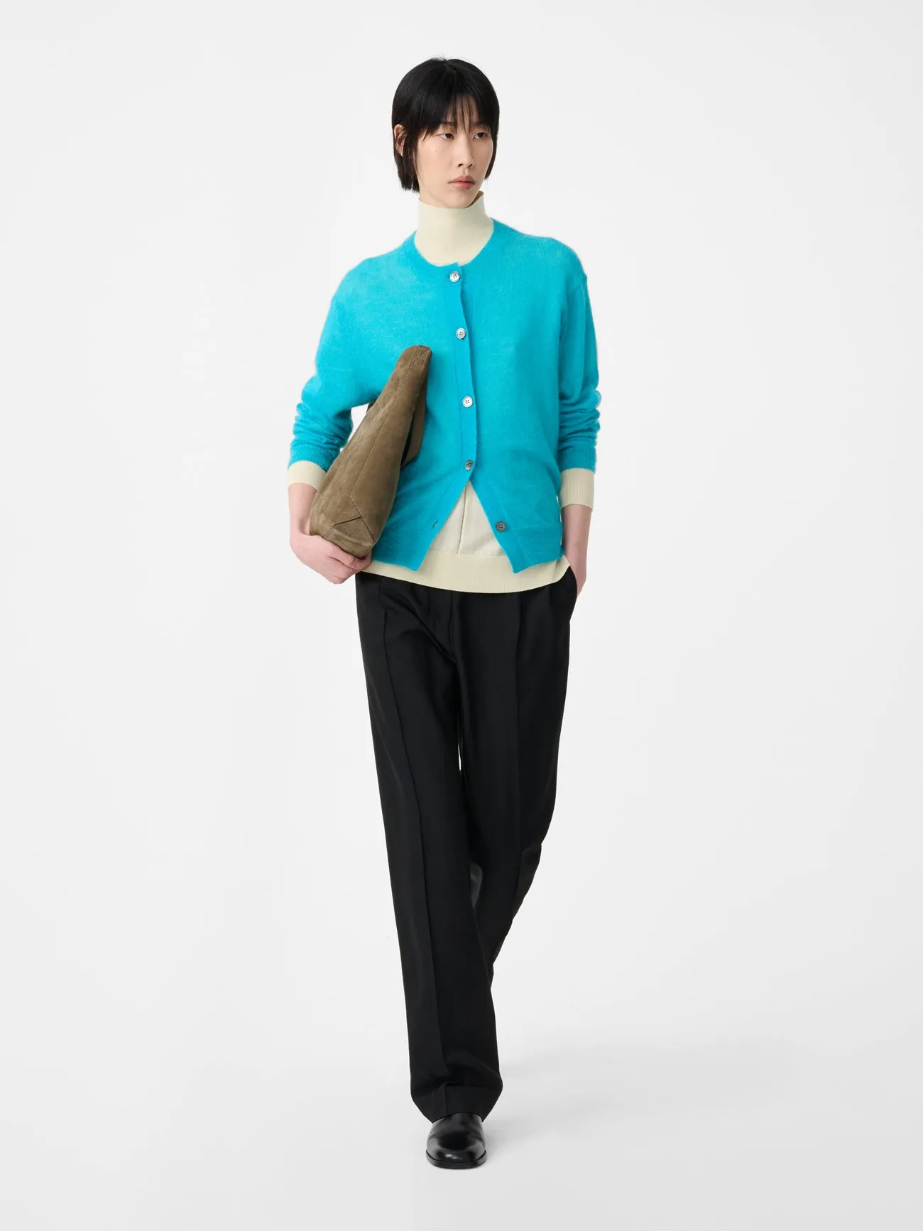 Callen Cardigan in Topaz sold by Studio Nicholson product image thumbnail 4