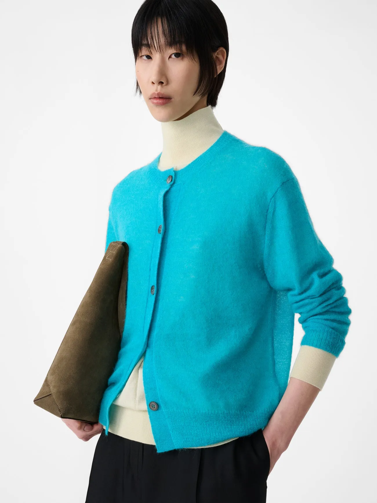 Callen Cardigan in Topaz sold by Studio Nicholson product image thumbnail 2