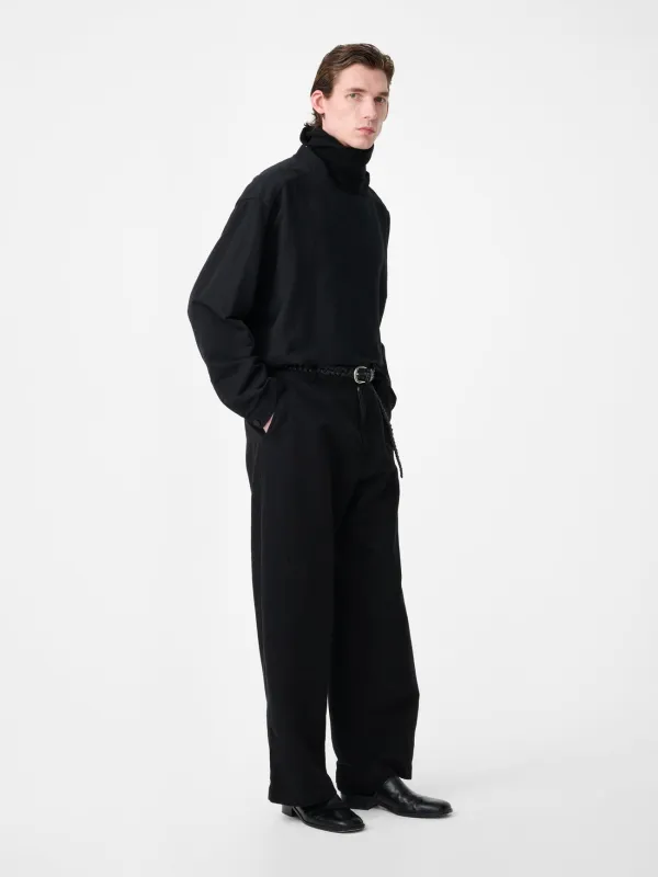 Holkham Linen Shirt in Black made by Studio Nicholson