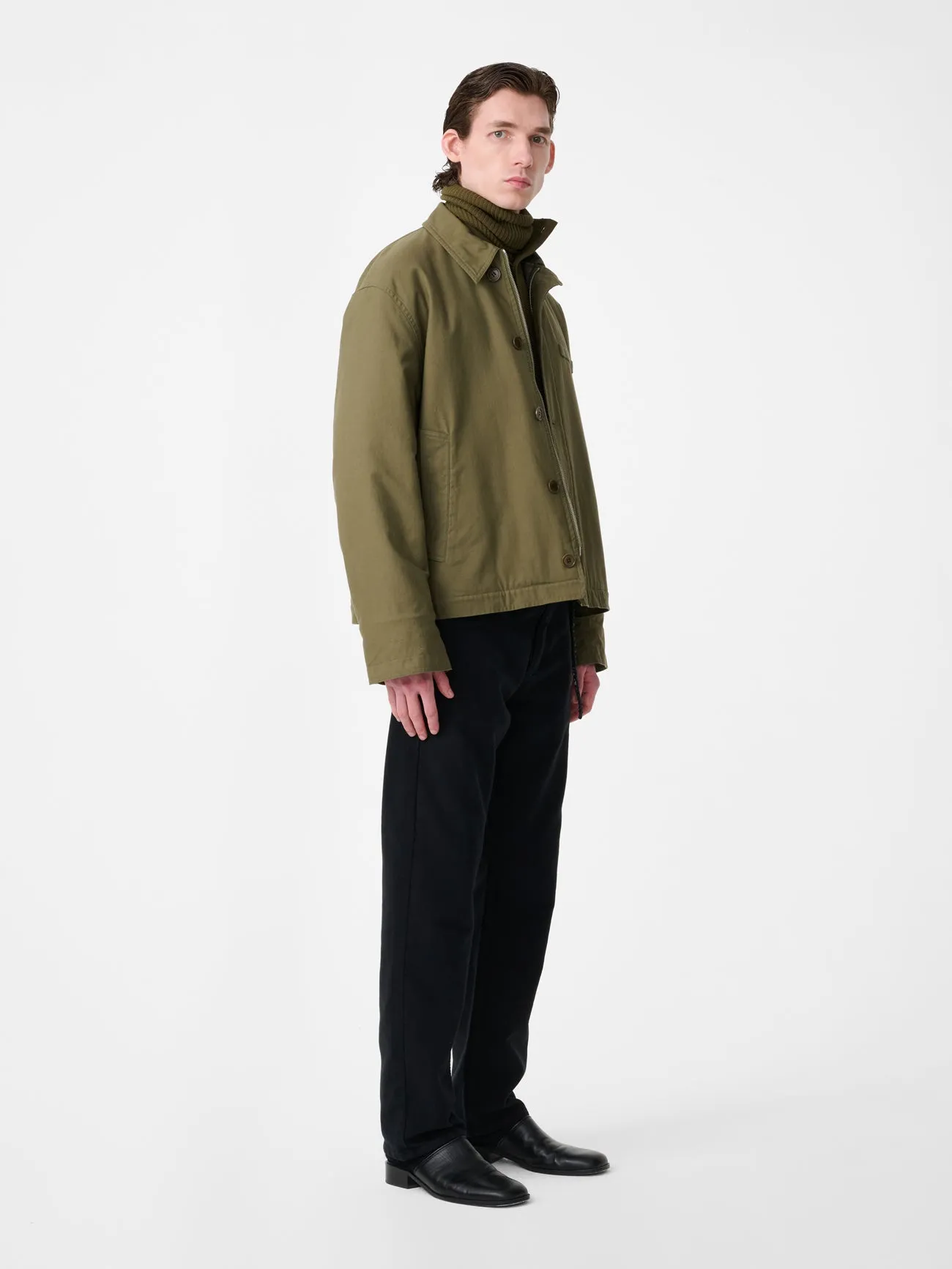 Linton Jacket in Utility Green sold by Studio Nicholson product image thumbnail 2
