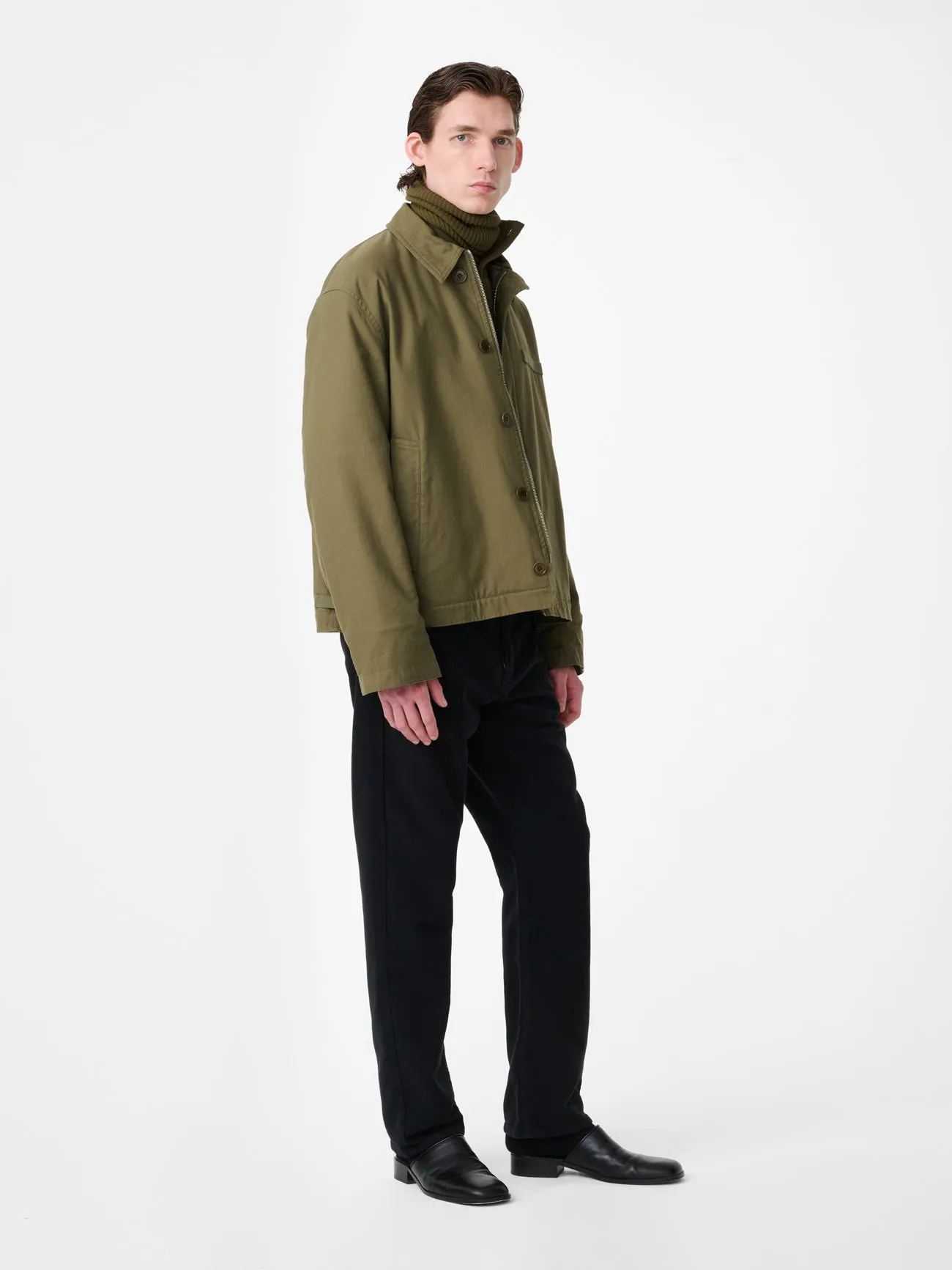 Linton Jacket in Utility Green sold by Studio Nicholson product image thumbnail 3
