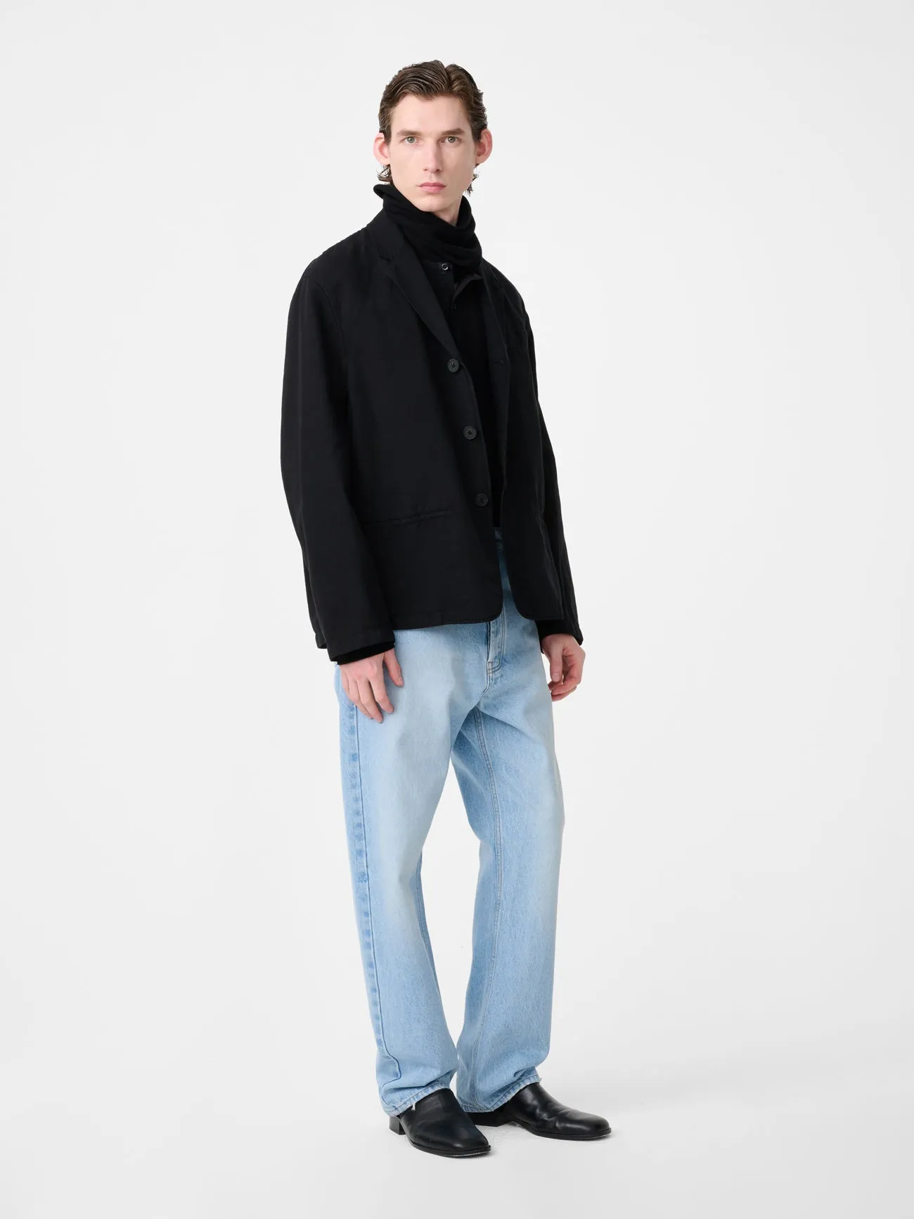 Spiel Jacket in Black sold by Studio Nicholson