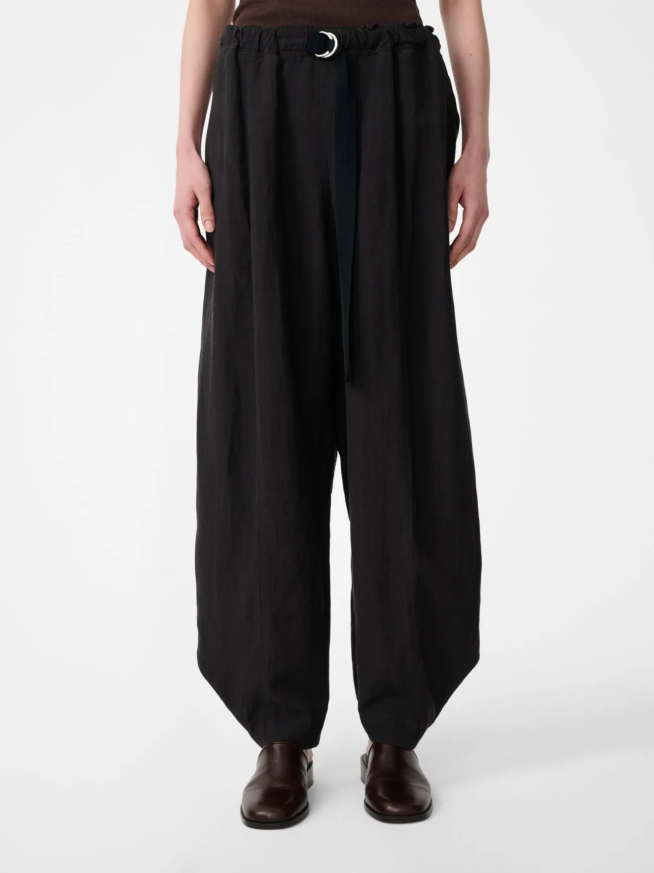 Calvo Belted Pant in Ore sold by Studio Nicholson product image thumbnail 5