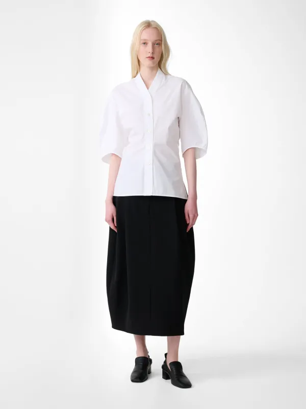 Asti Cotton Top in White made by Studio Nicholson