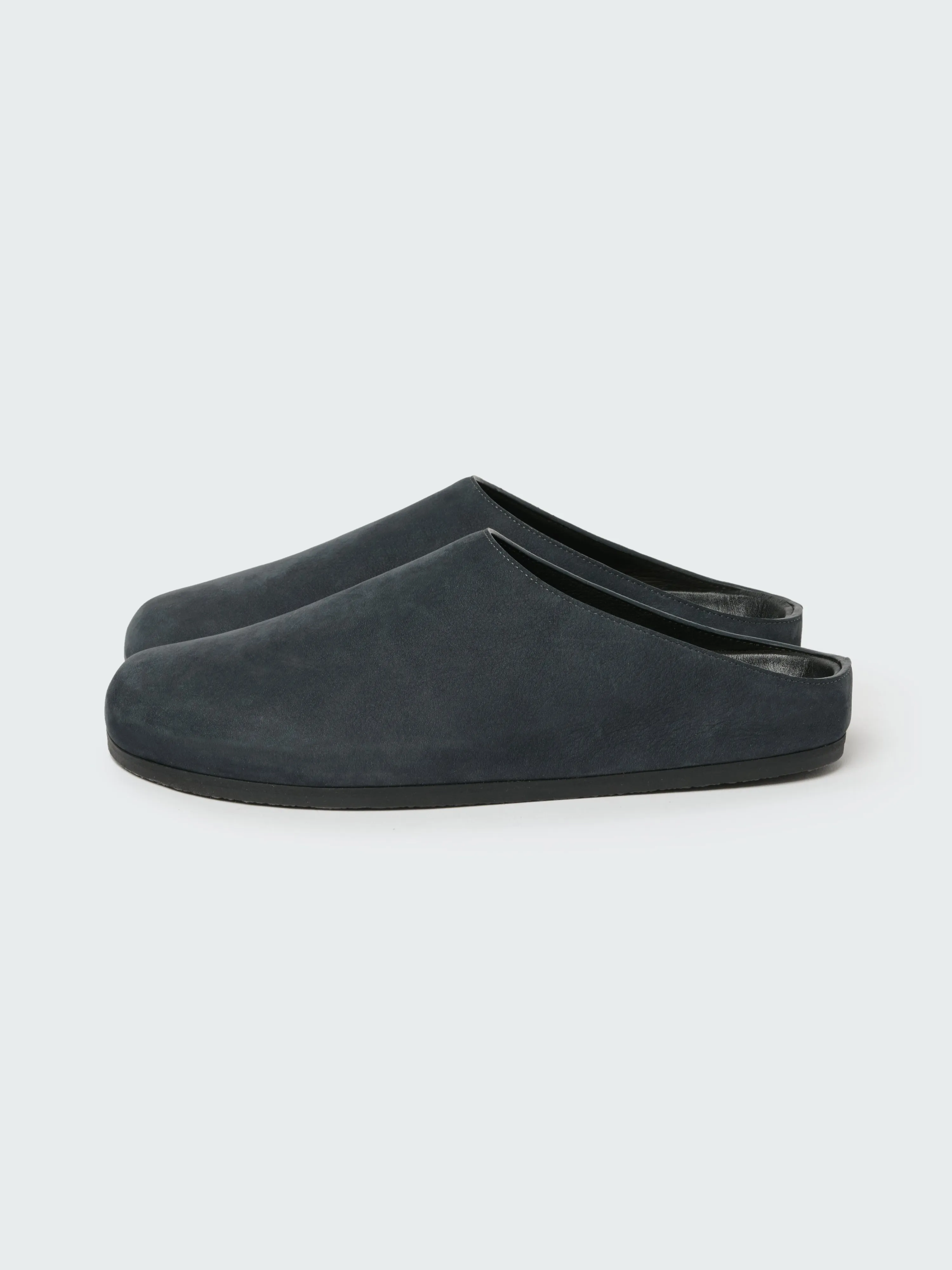 Men's Wearing Nabuk Clog in Ocean sold by Studio Nicholson product image thumbnail 2