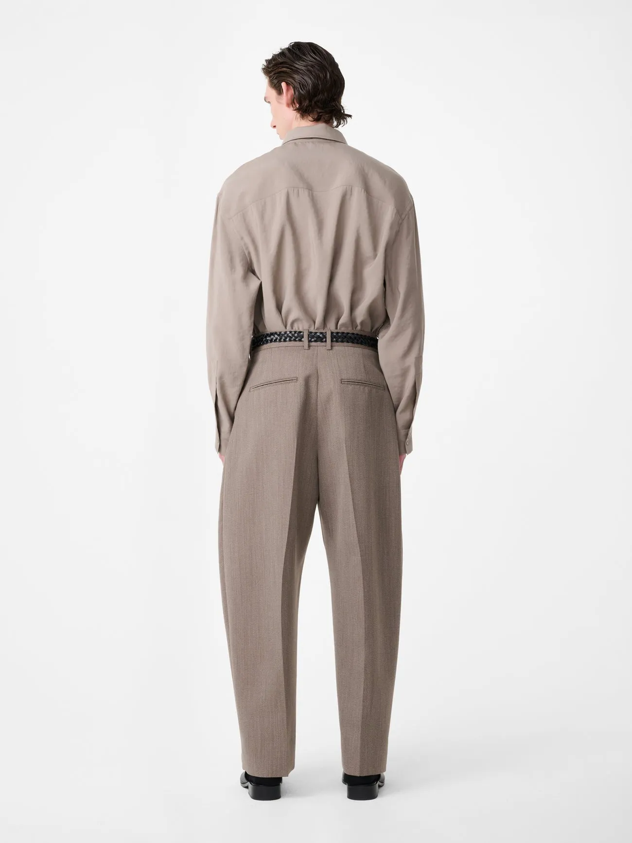 Emper Shirt in Taupe sold by Studio Nicholson product image thumbnail 5