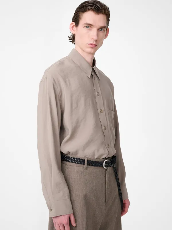 Emper Shirt in Taupe made by Studio Nicholson