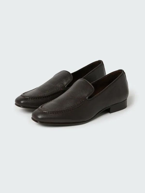 Elkann Leather Loafer in Brown made by Studio Nicholson