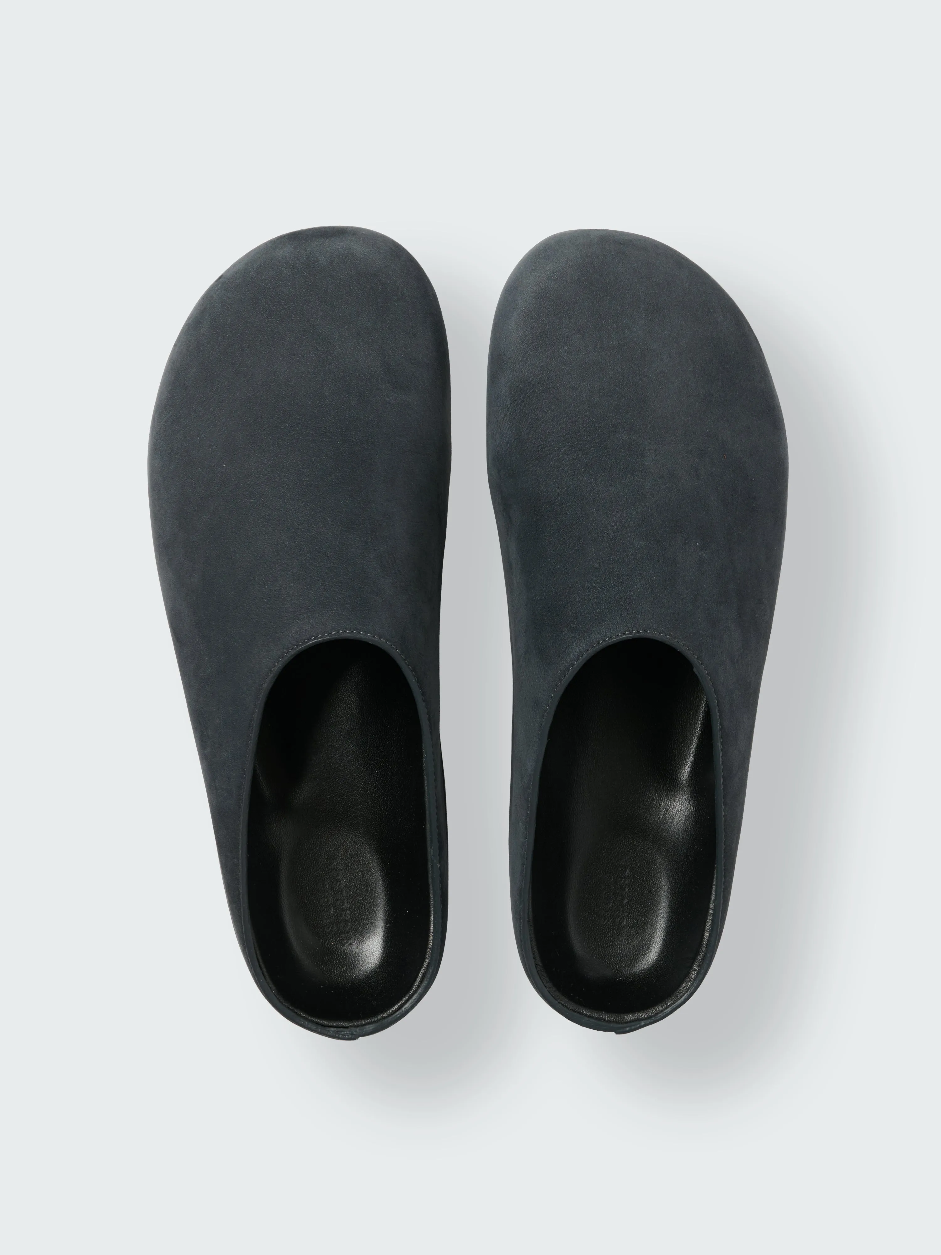 Men's Wearing Nubuk Clog in Ocean sold by Studio Nicholson product image thumbnail 4