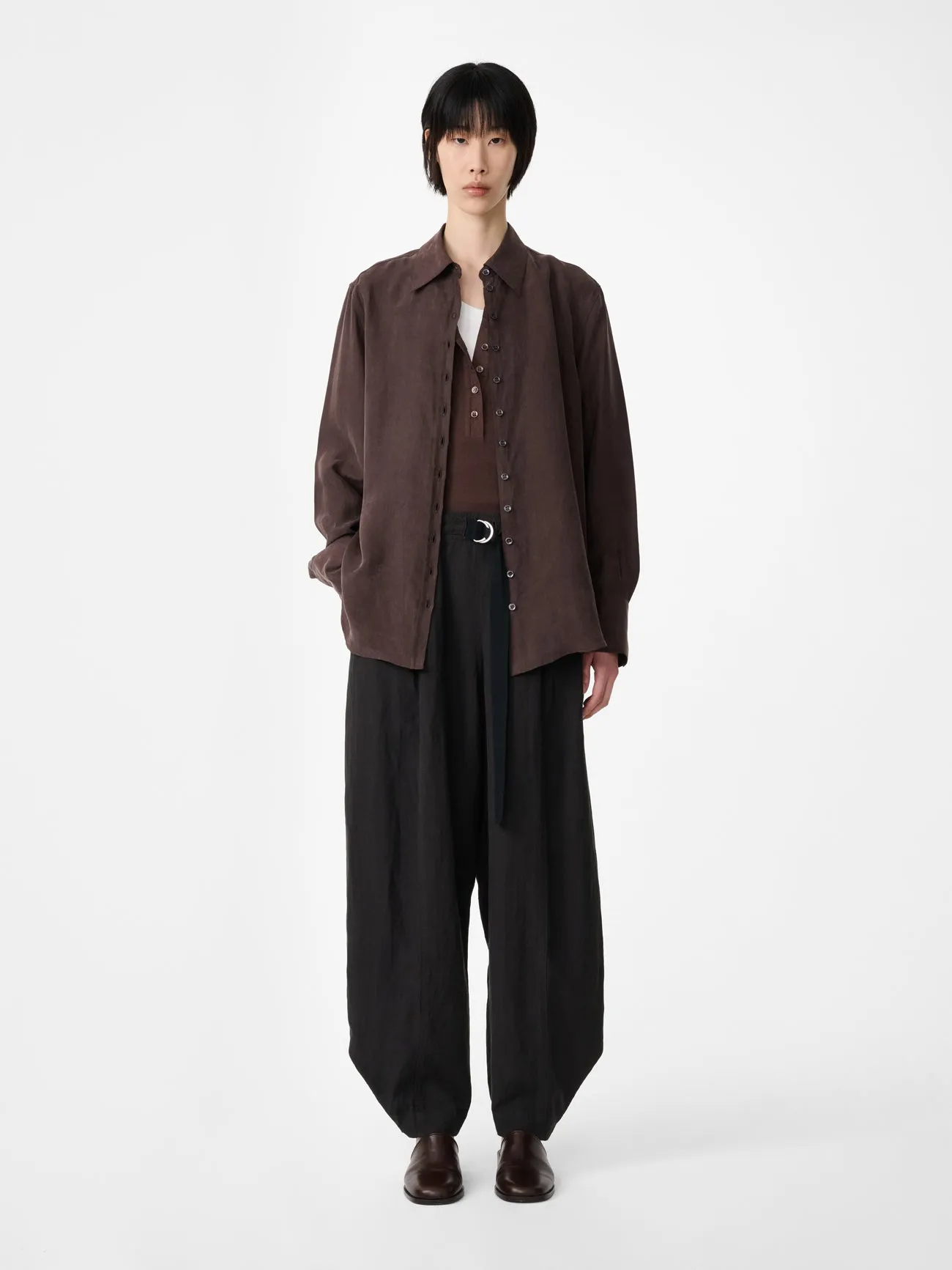 Torin Shirt in Porchini sold by Studio Nicholson product image thumbnail 5