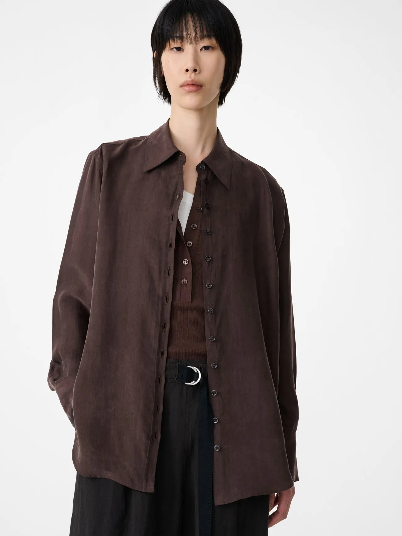 Torin Shirt in Porchini sold by Studio Nicholson product image thumbnail 2