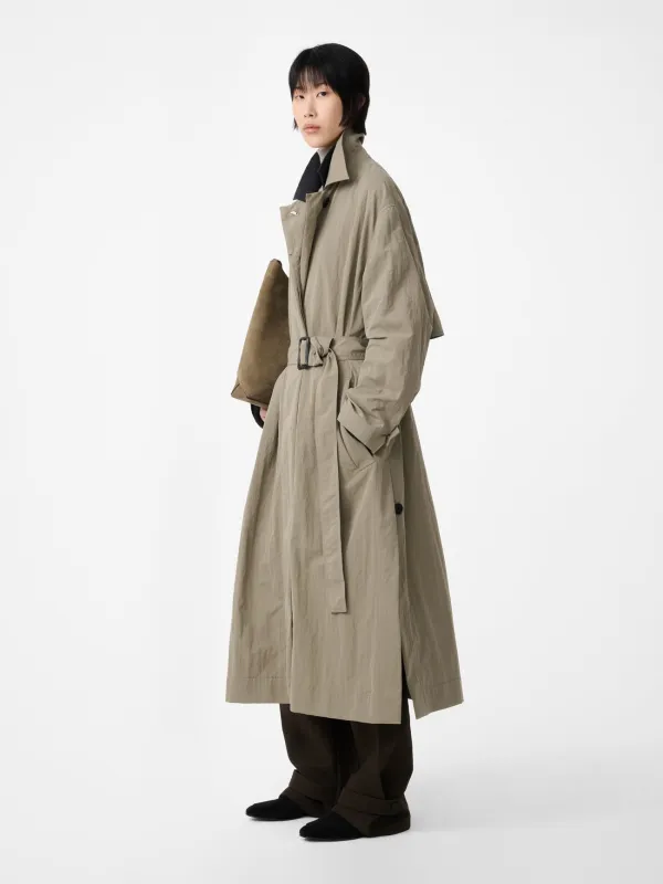Campion Trench Coat in Mole made by Studio Nicholson