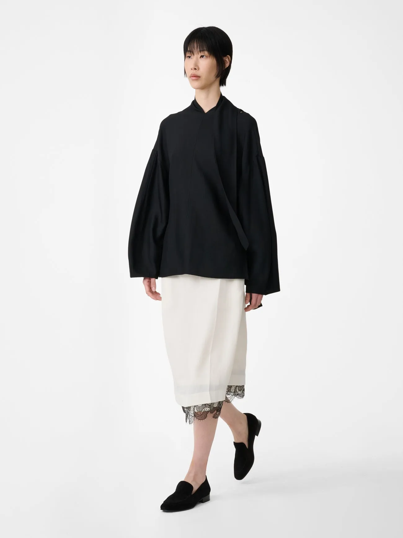 Loti Top in Black sold by Studio Nicholson product image thumbnail 4