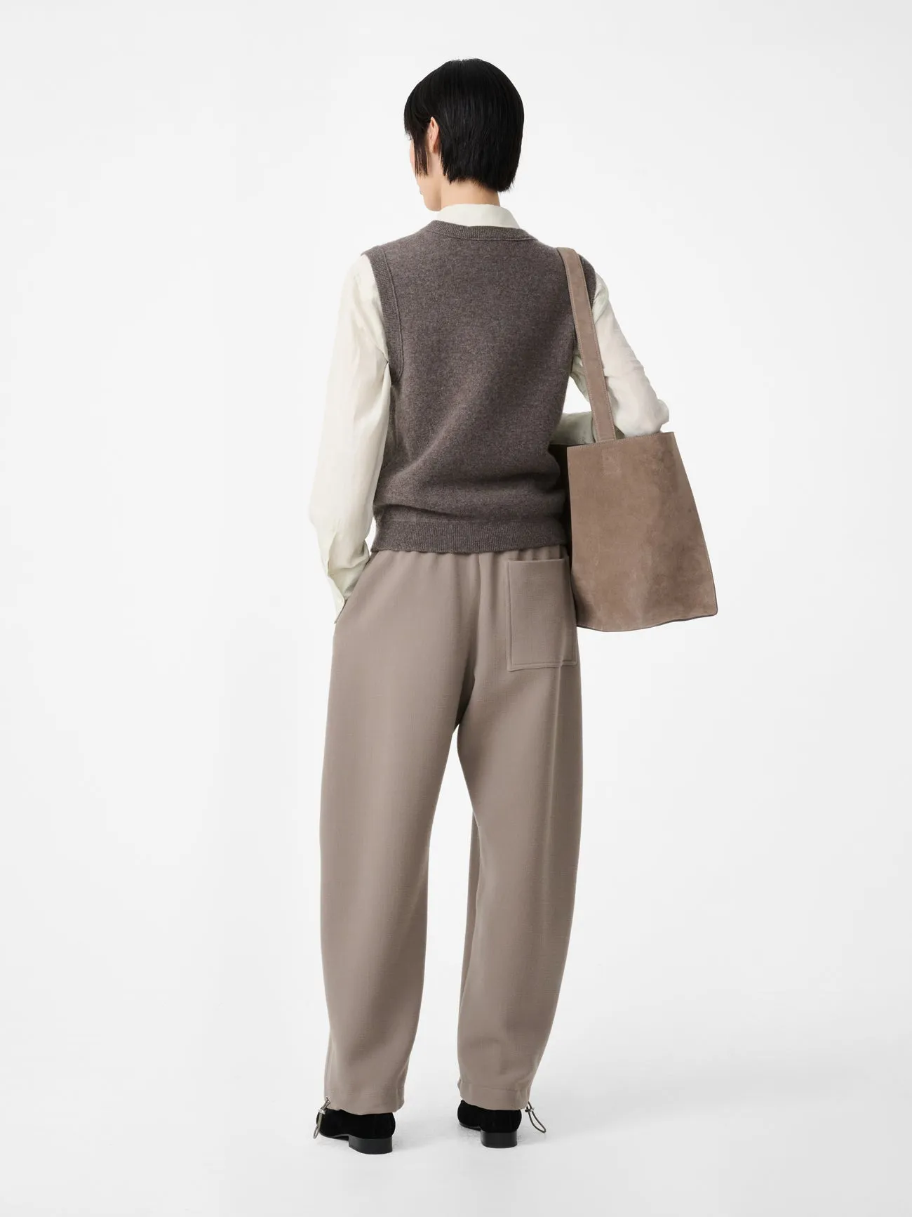 Aurel Knit Vest in Mouse sold by Studio Nicholson product image thumbnail 4