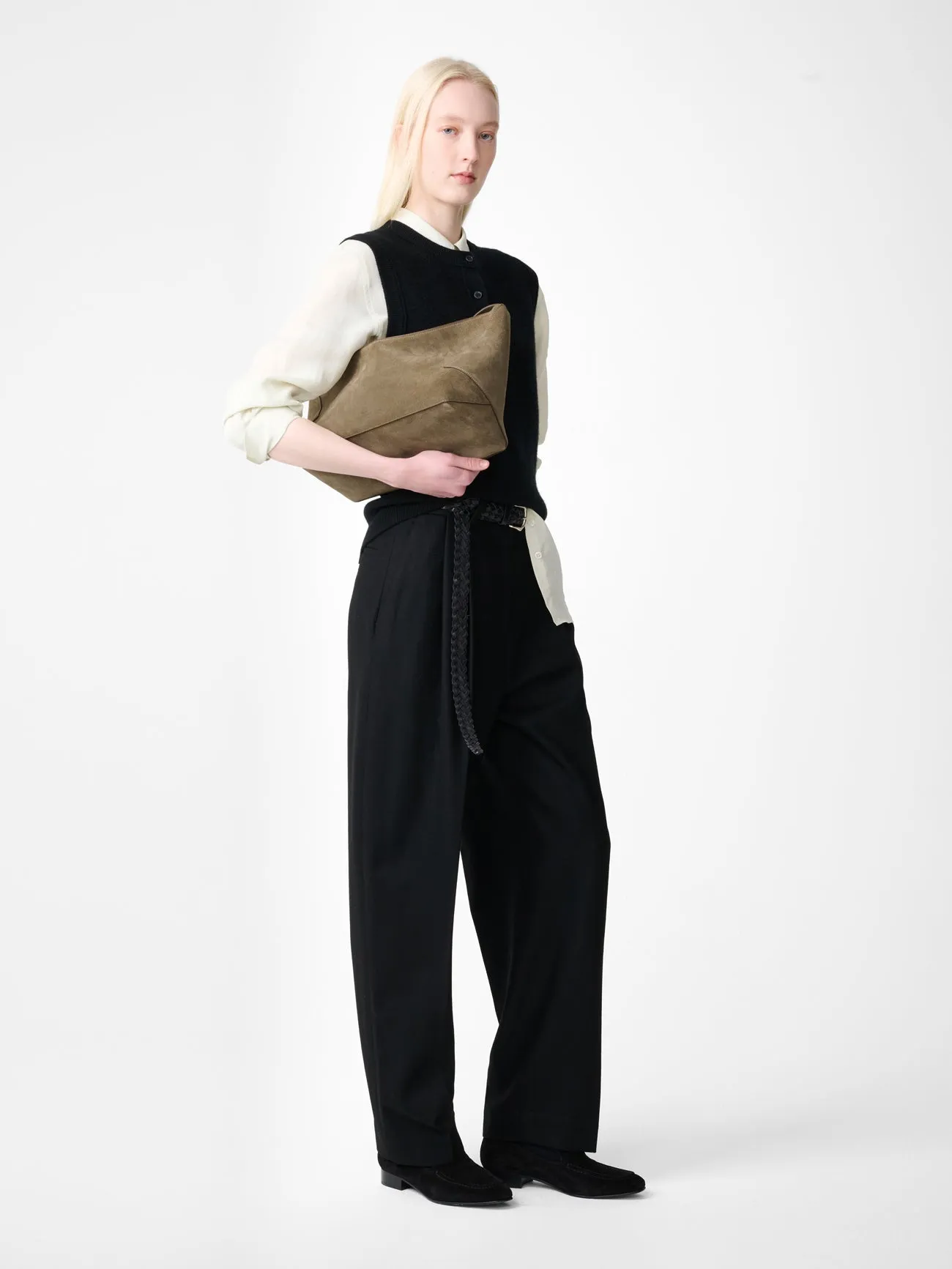 Aurel Knit Vest in Black sold by Studio Nicholson product image thumbnail 5