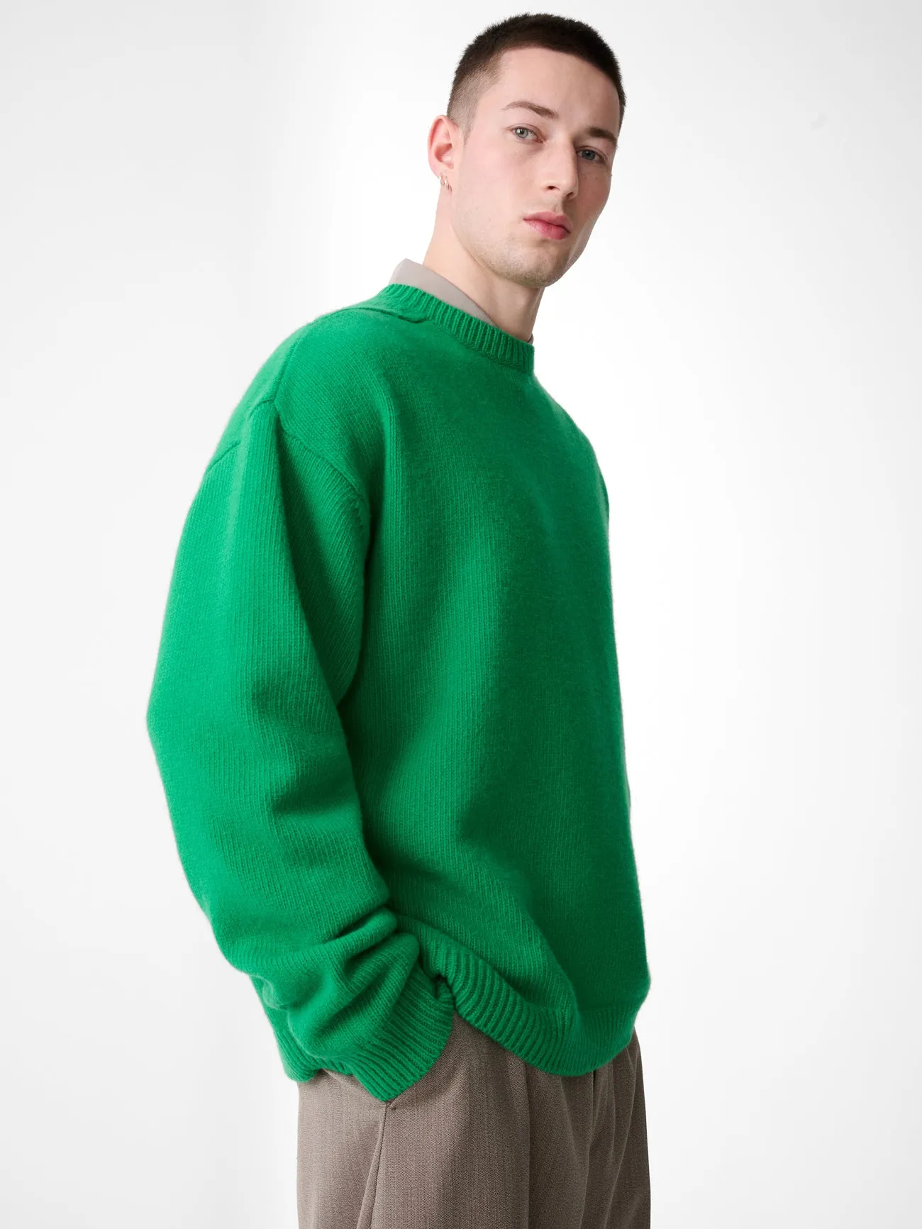 Hemyl Knit in Meadow Green sold by Studio Nicholson product image thumbnail 2