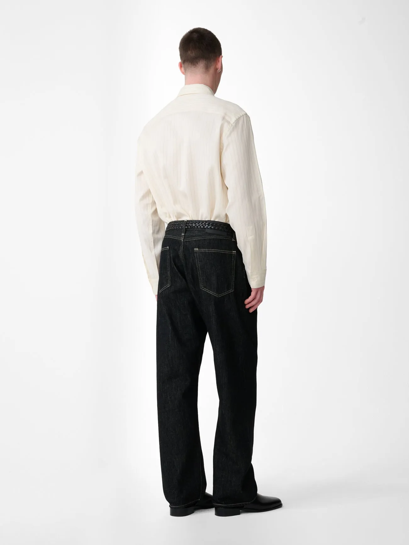 View Shirt in Blue Pinstripe sold by Studio Nicholson product image thumbnail 4
